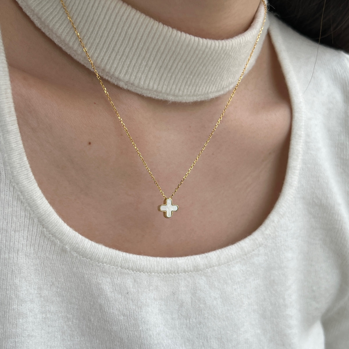 "VersaBloom" Reversible Clover Necklace Two Looks. One Symbol. Infinite Style.