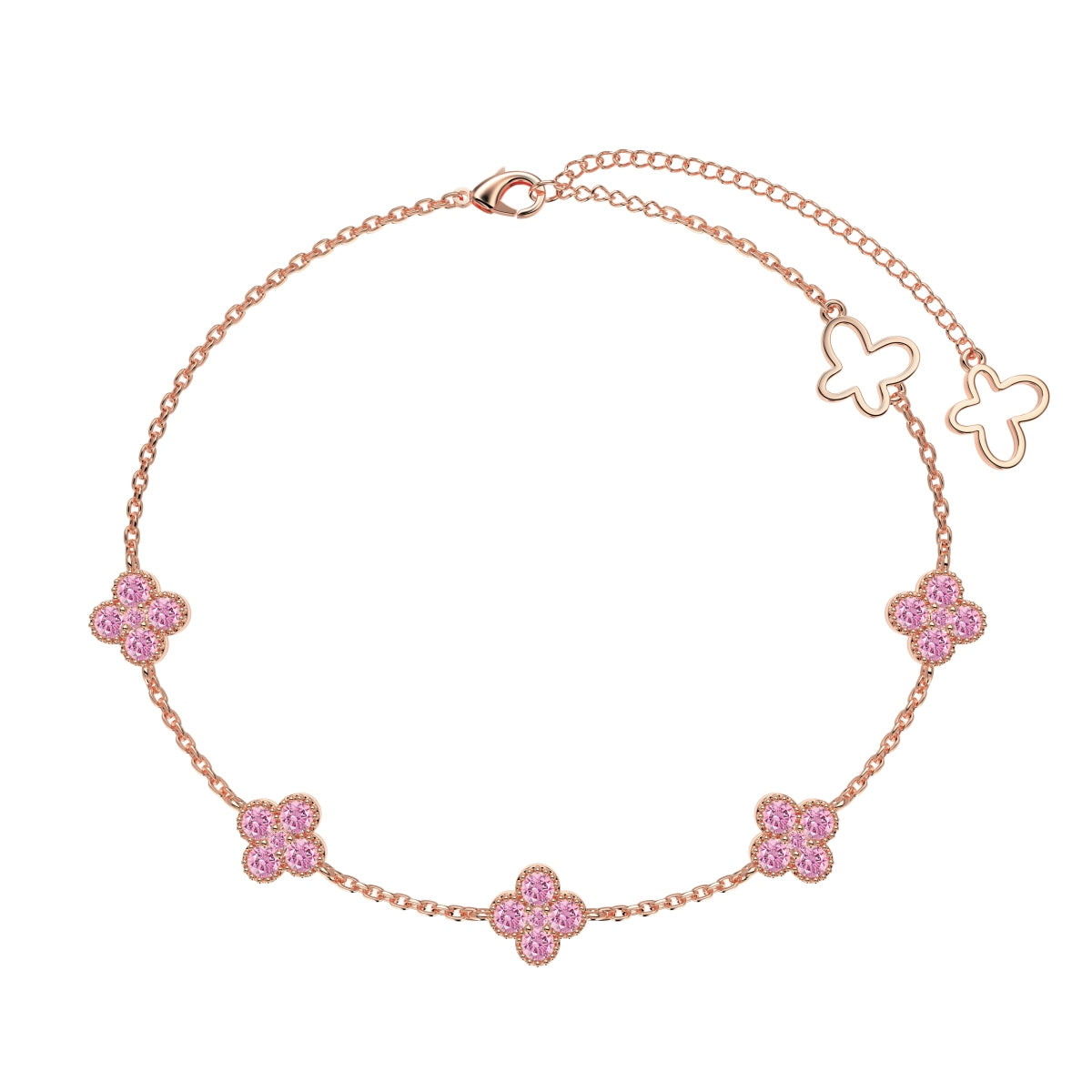 "Golden Petals" Clover Bracelet Dainty Luck. Lasting Shine.