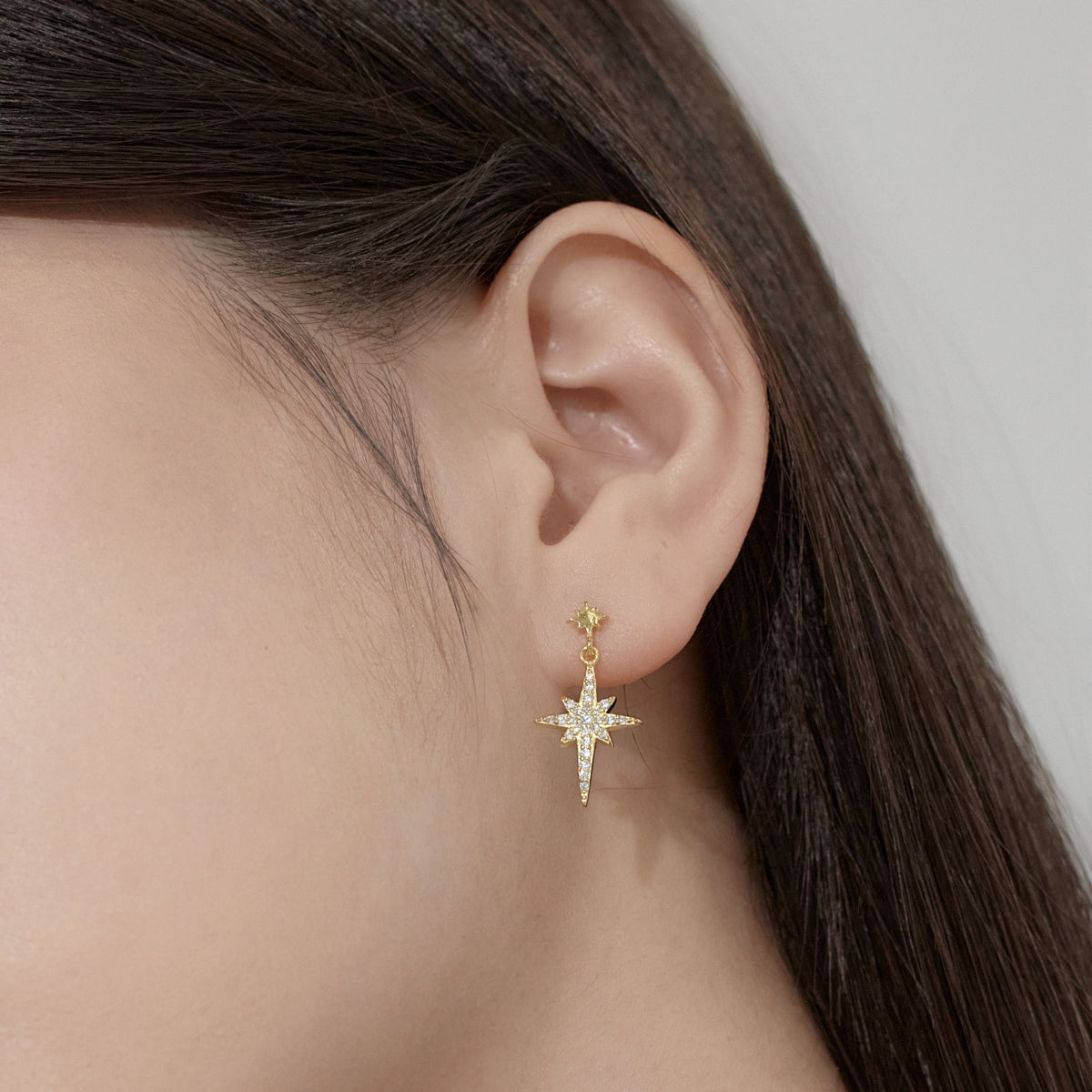 "Lunar Radiance" Mismatched Earrings A Star. A Moon. A Story in Asymmetry.
