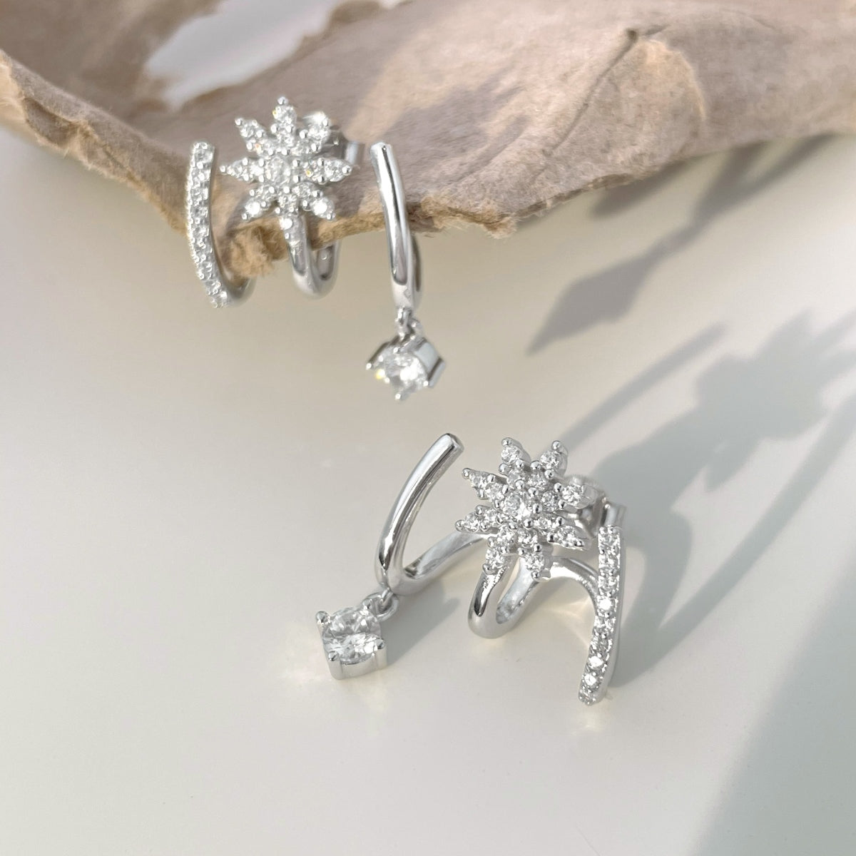 Stellar Muse Earrings 925 Sterling Silver | 18K Gold or Rhodium Plating | 5A Cubic Zirconia