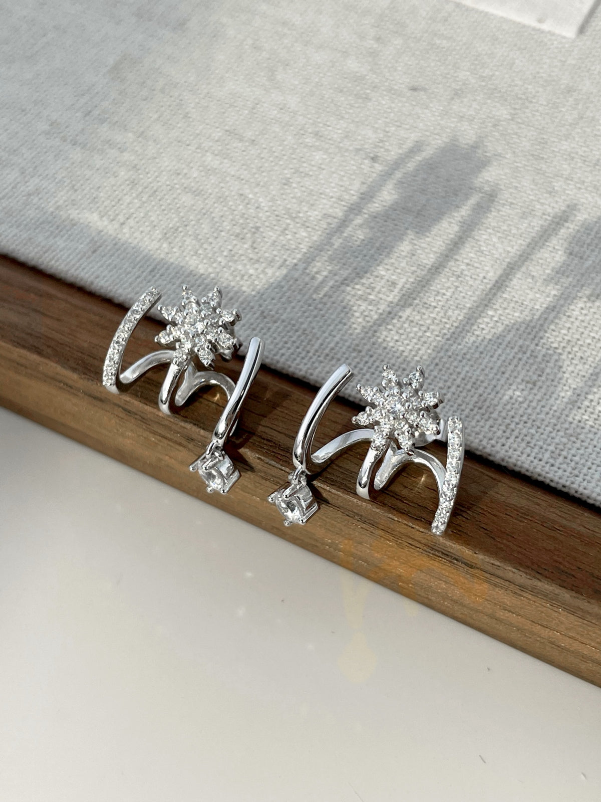 Stellar Muse Earrings 925 Sterling Silver | 18K Gold or Rhodium Plating | 5A Cubic Zirconia