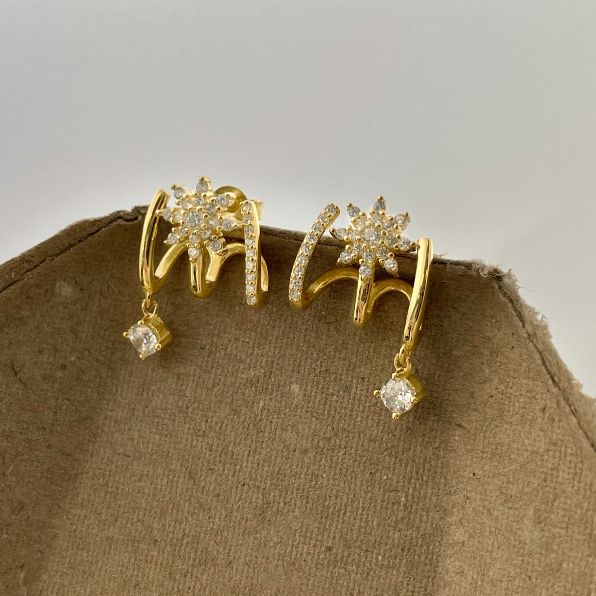 Stellar Muse Earrings 925 Sterling Silver | 18K Gold or Rhodium Plating | 5A Cubic Zirconia