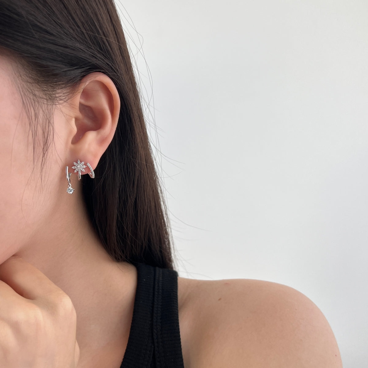 Stellar Muse Earrings 925 Sterling Silver | 18K Gold or Rhodium Plating | 5A Cubic Zirconia