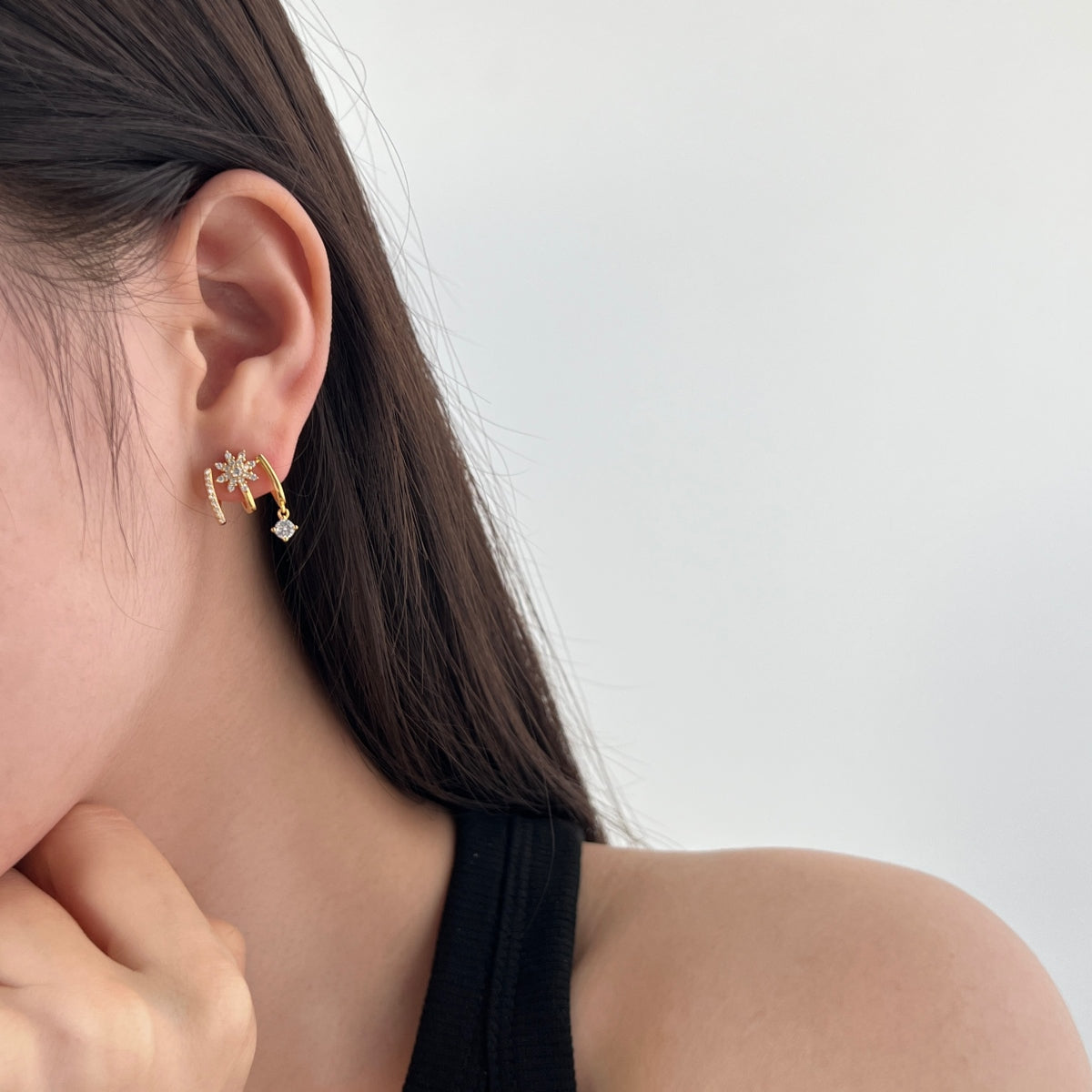 Stellar Muse Earrings 925 Sterling Silver | 18K Gold or Rhodium Plating | 5A Cubic Zirconia