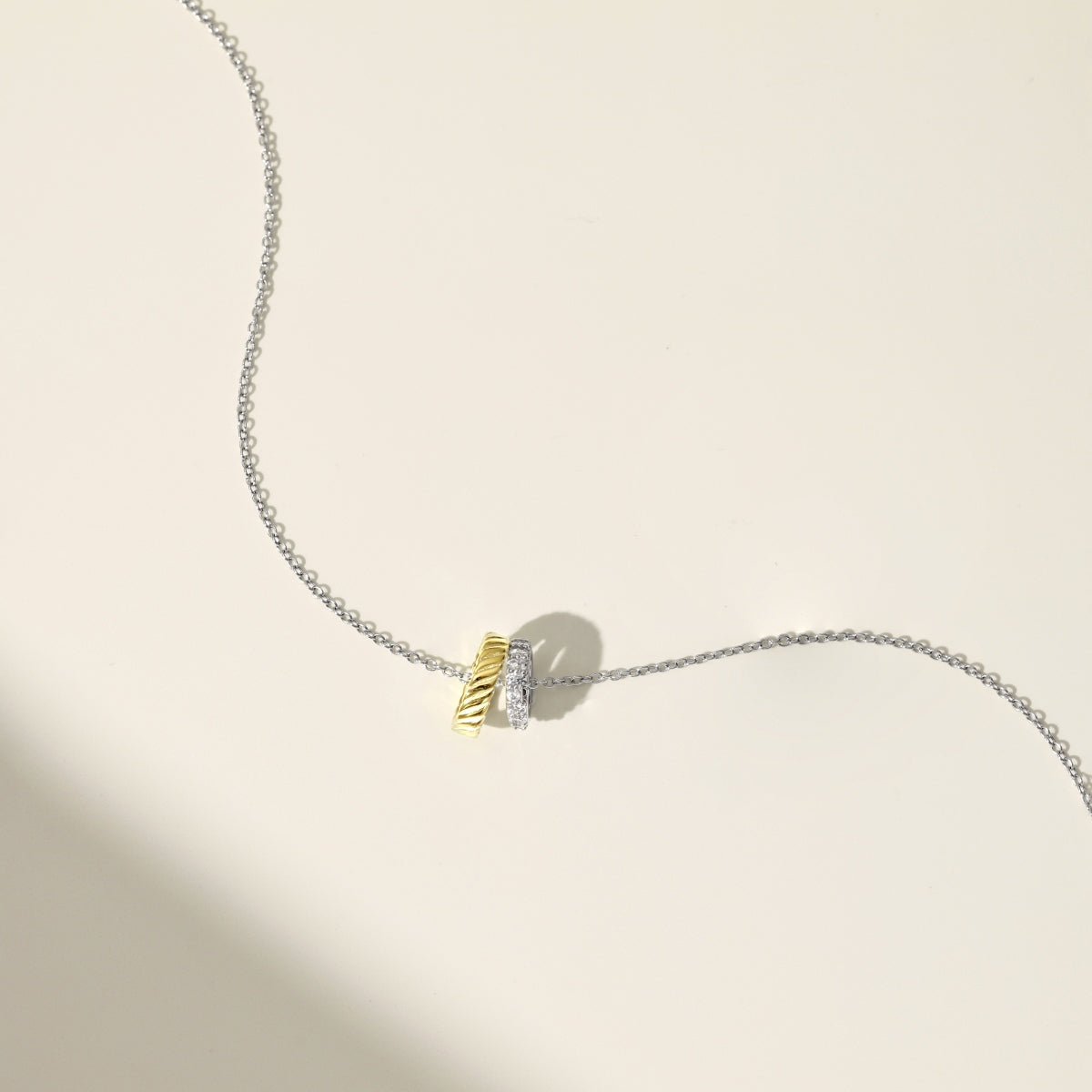 Unity Loop Pendant Necklace – Two Rings. One Bond. Infinite Strength.