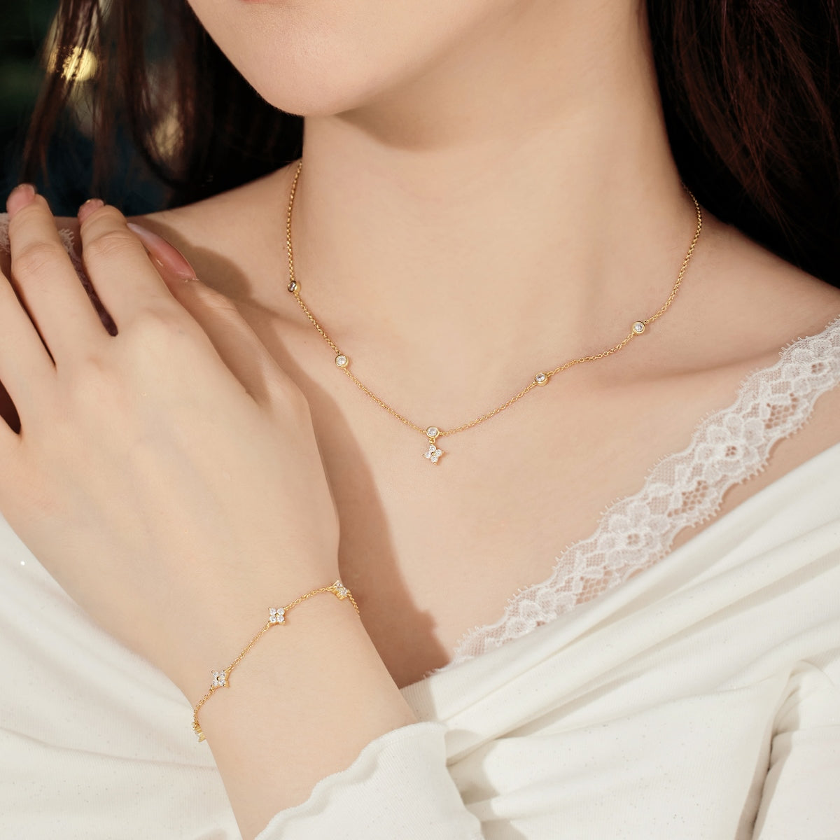 Lumière Petite Star Bracelet 925 Sterling Silver | 18K Gold Plating | 5A Cubic Zirconia
