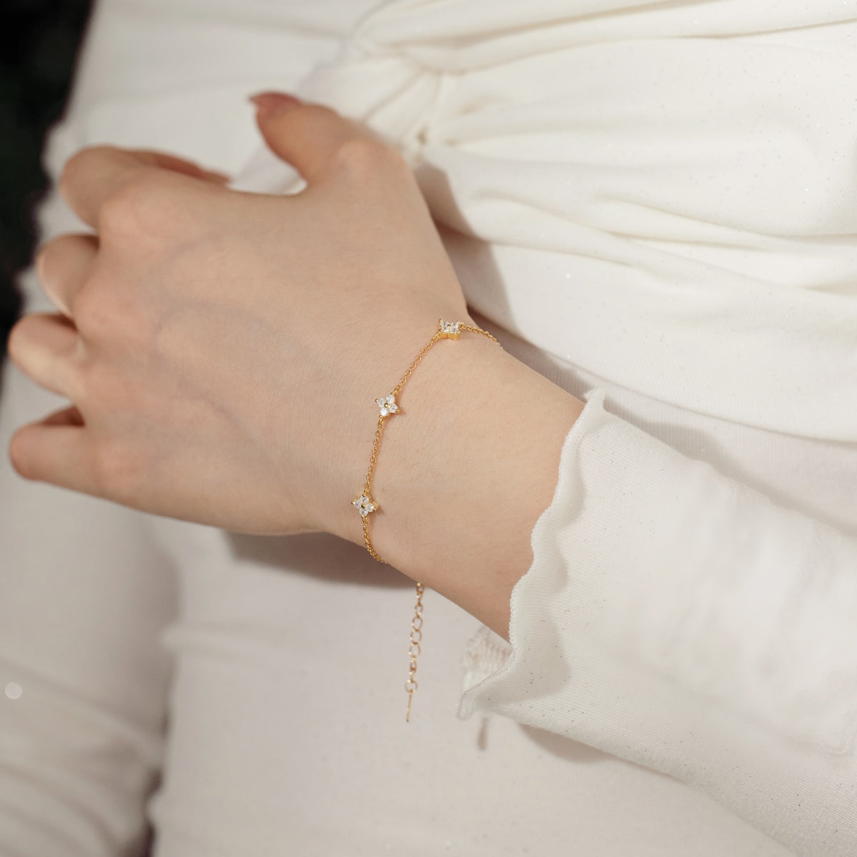 Lumière Petite Star Bracelet 925 Sterling Silver | 18K Gold Plating | 5A Cubic Zirconia