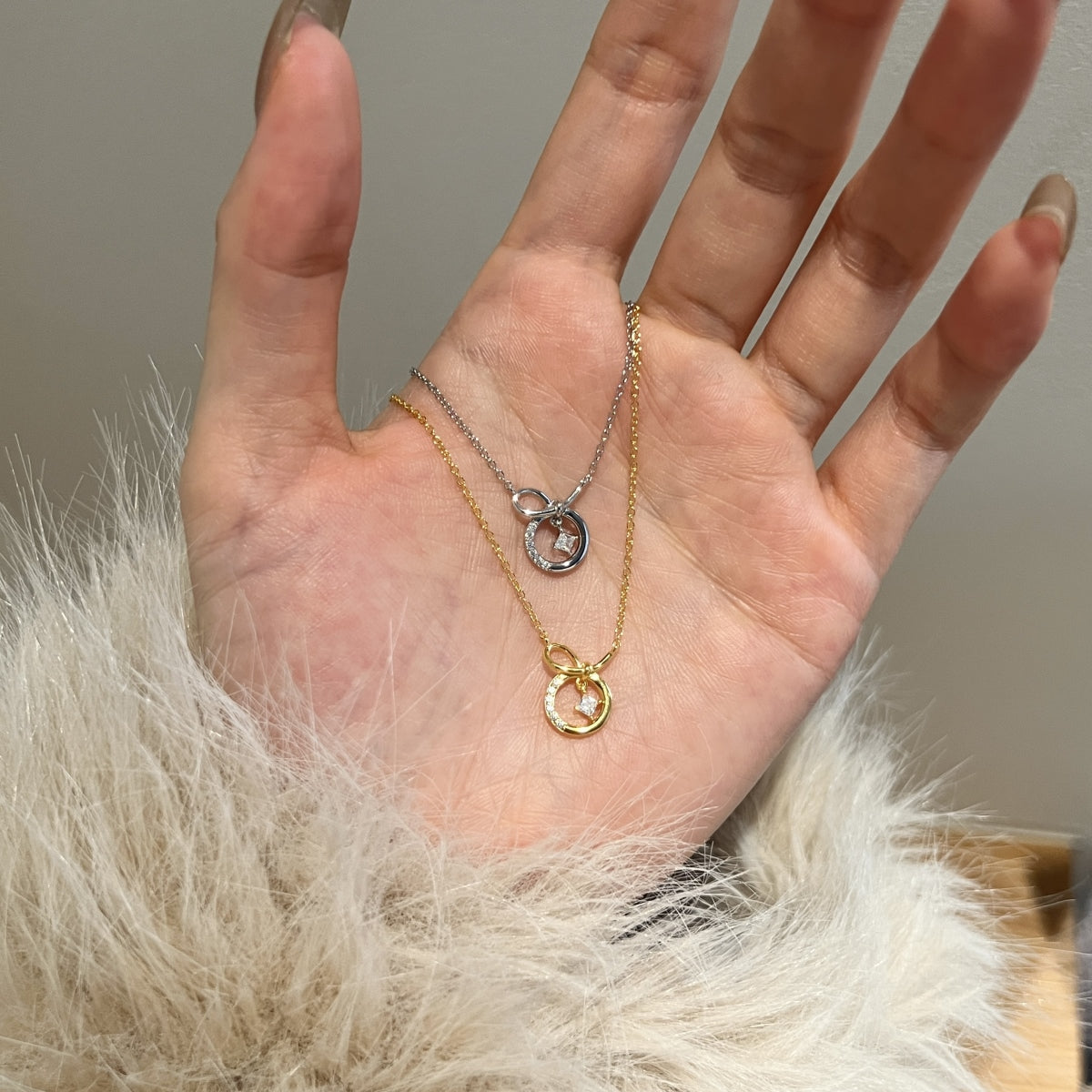 "Infinity Orbit" Charm Necklace Where Light Connects. Where Love Lasts.