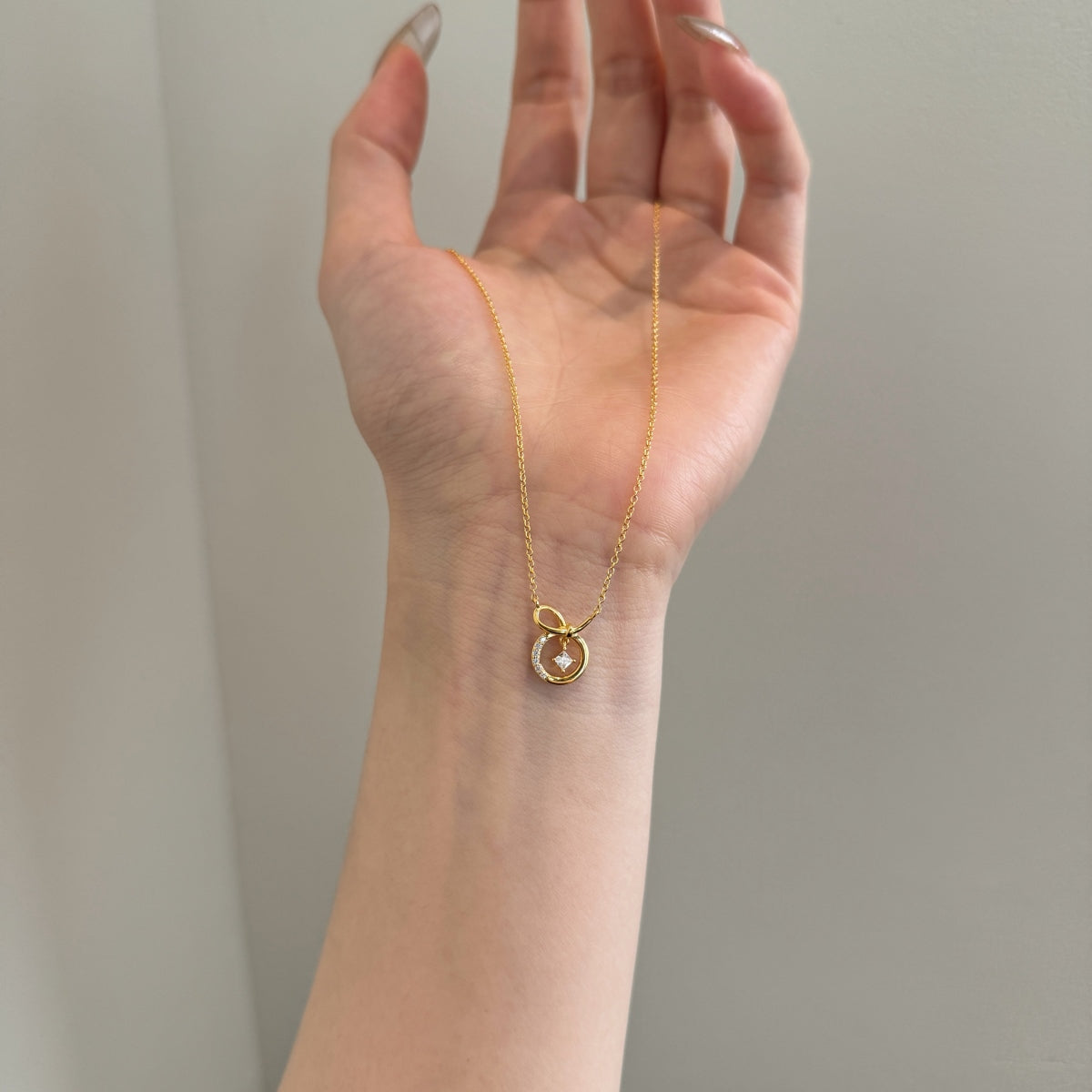 "Infinity Orbit" Charm Necklace Where Light Connects. Where Love Lasts.