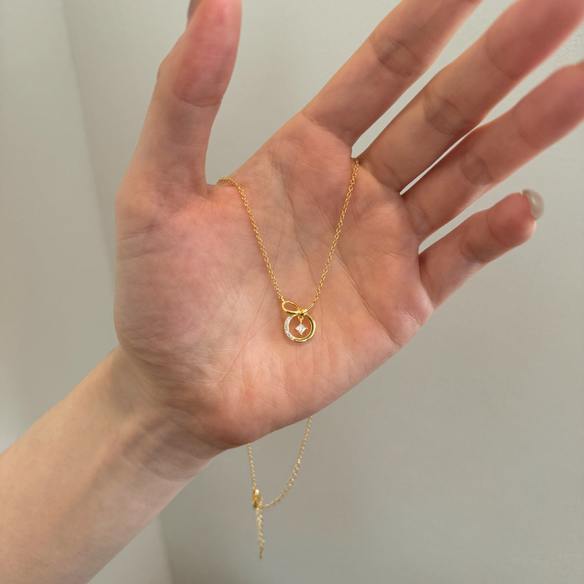 "Infinity Orbit" Charm Necklace Where Light Connects. Where Love Lasts.
