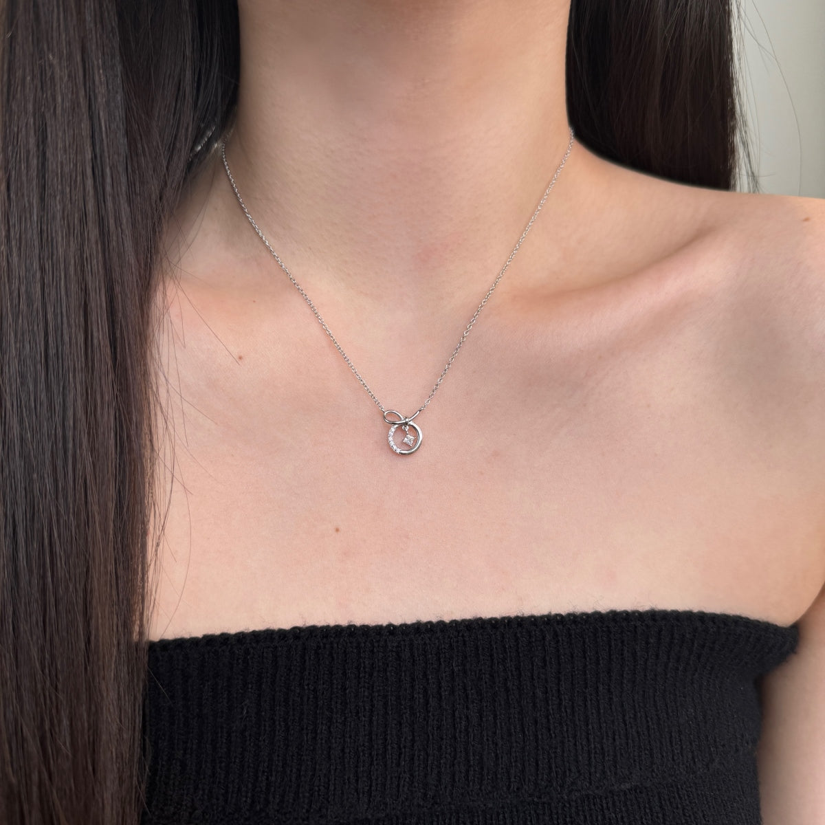 "Infinity Orbit" Charm Necklace Where Light Connects. Where Love Lasts.