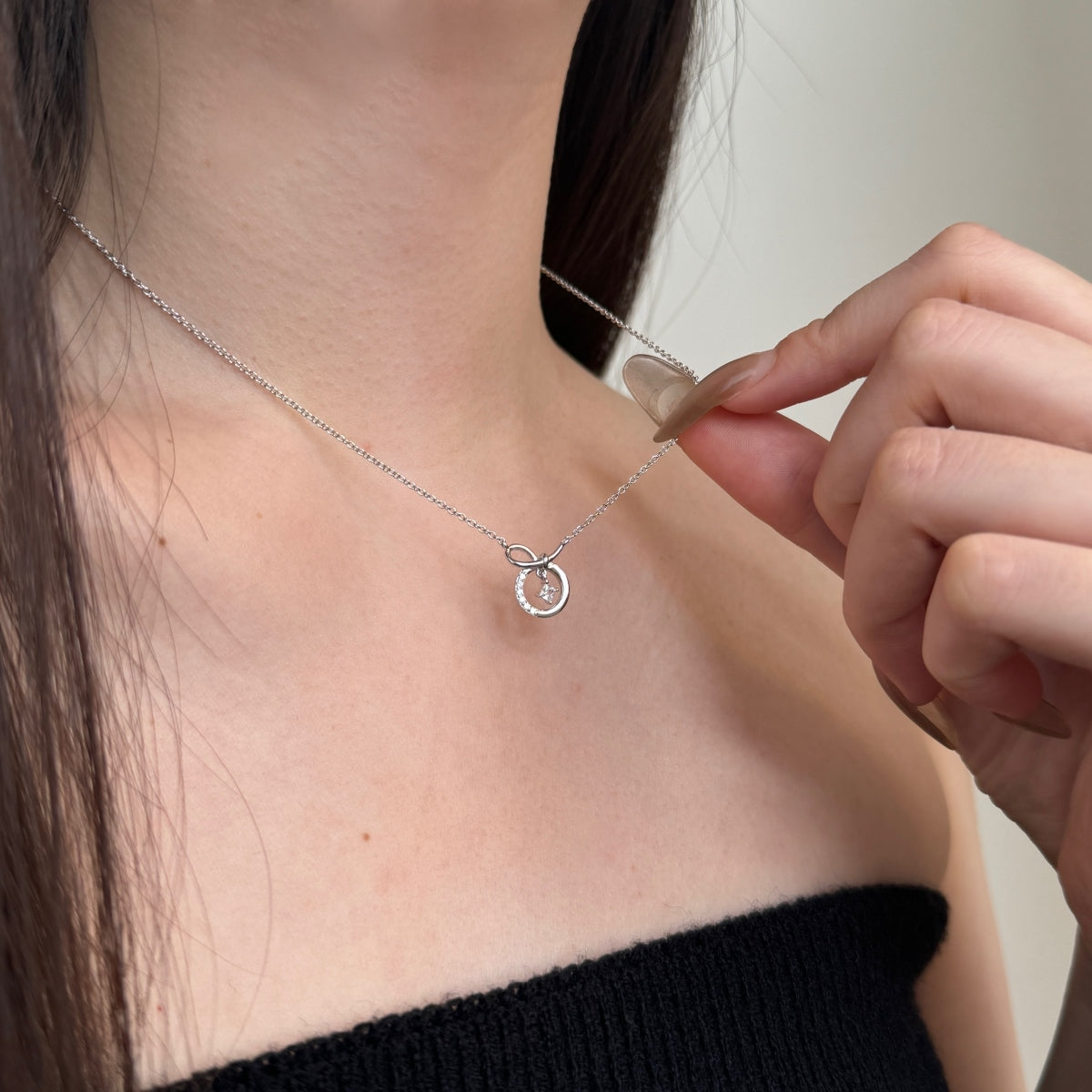 "Infinity Orbit" Charm Necklace Where Light Connects. Where Love Lasts.