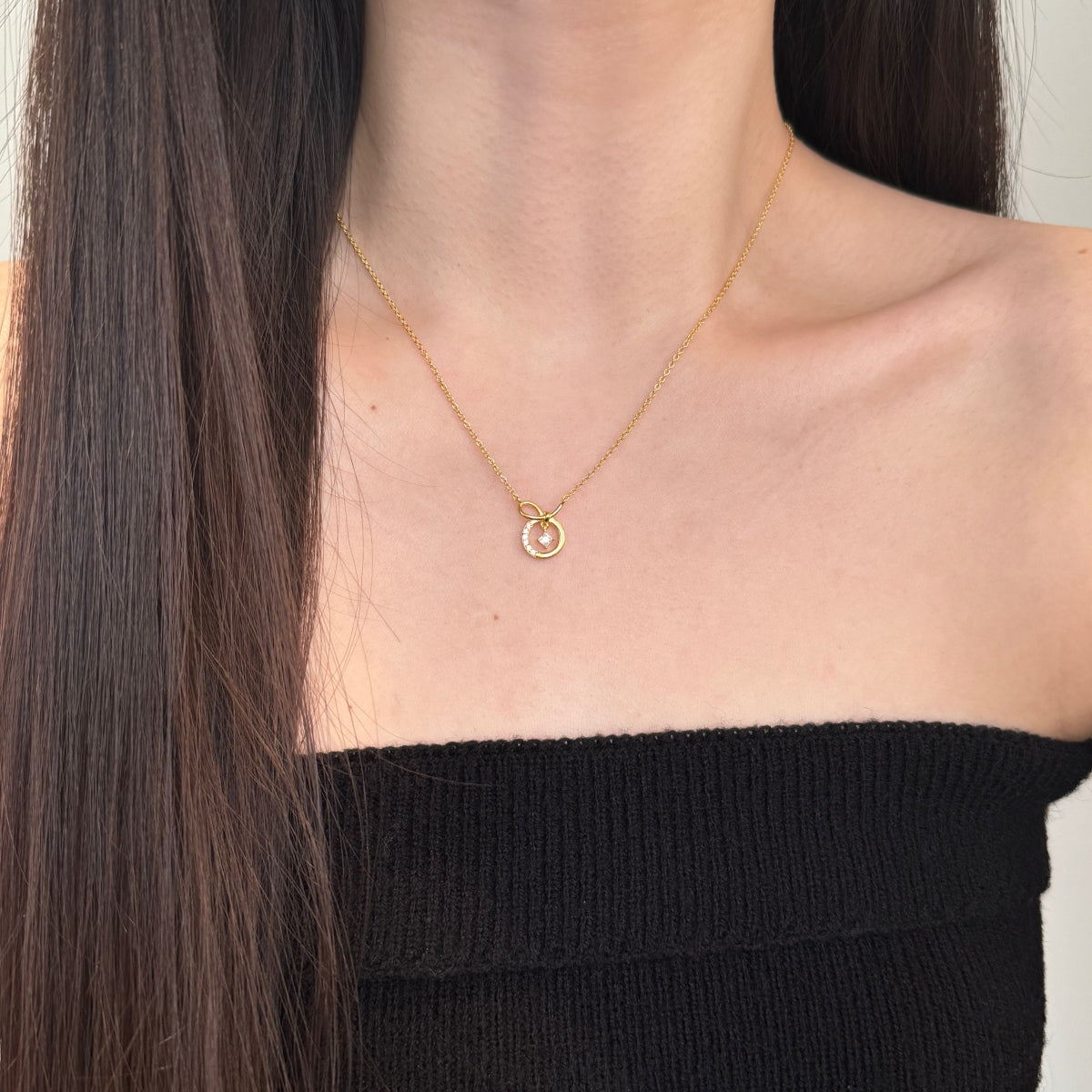 "Infinity Orbit" Charm Necklace Where Light Connects. Where Love Lasts.