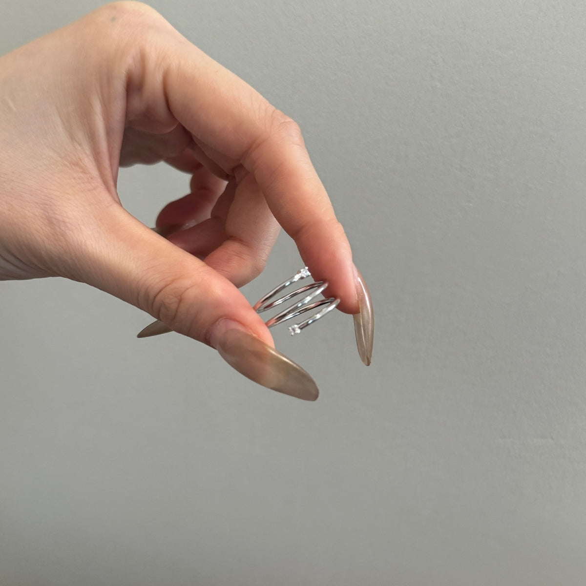 "Twist Glow" Open Ring A Whisper of Gold. A Spark of Light.