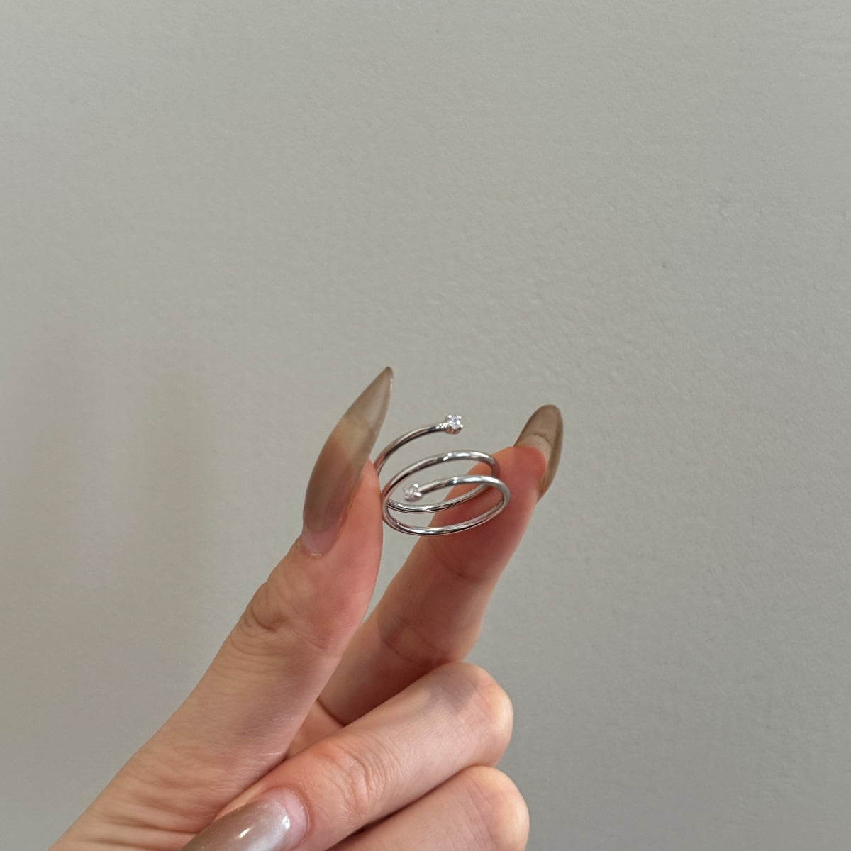 "Twist Glow" Open Ring A Whisper of Gold. A Spark of Light.