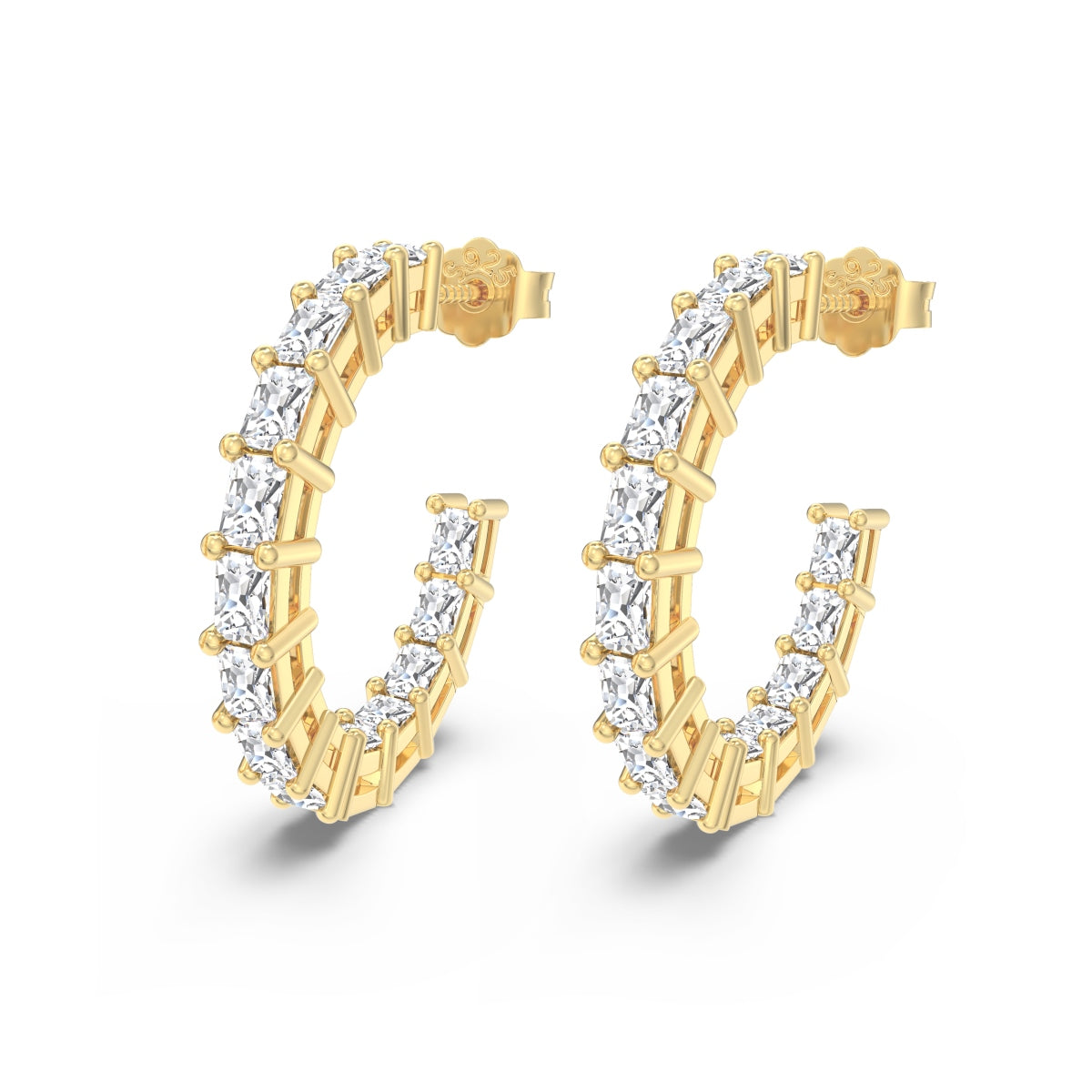 "Starlit Cage" Sculptural Hoop Earrings Where Light Dances. Where Style Reigns.