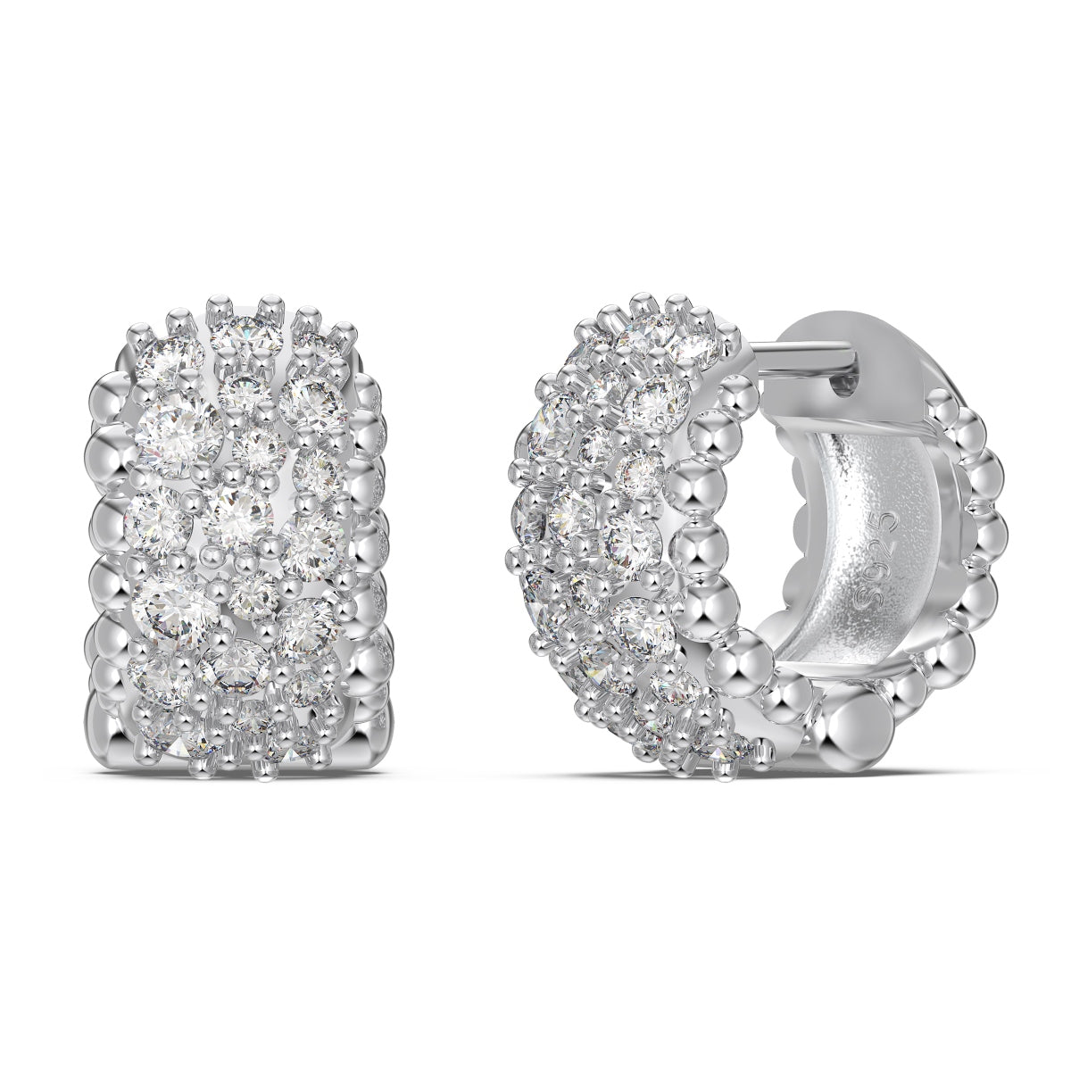 Anne Pavé Hoops Quiet Luxury. Radiant Confidence.