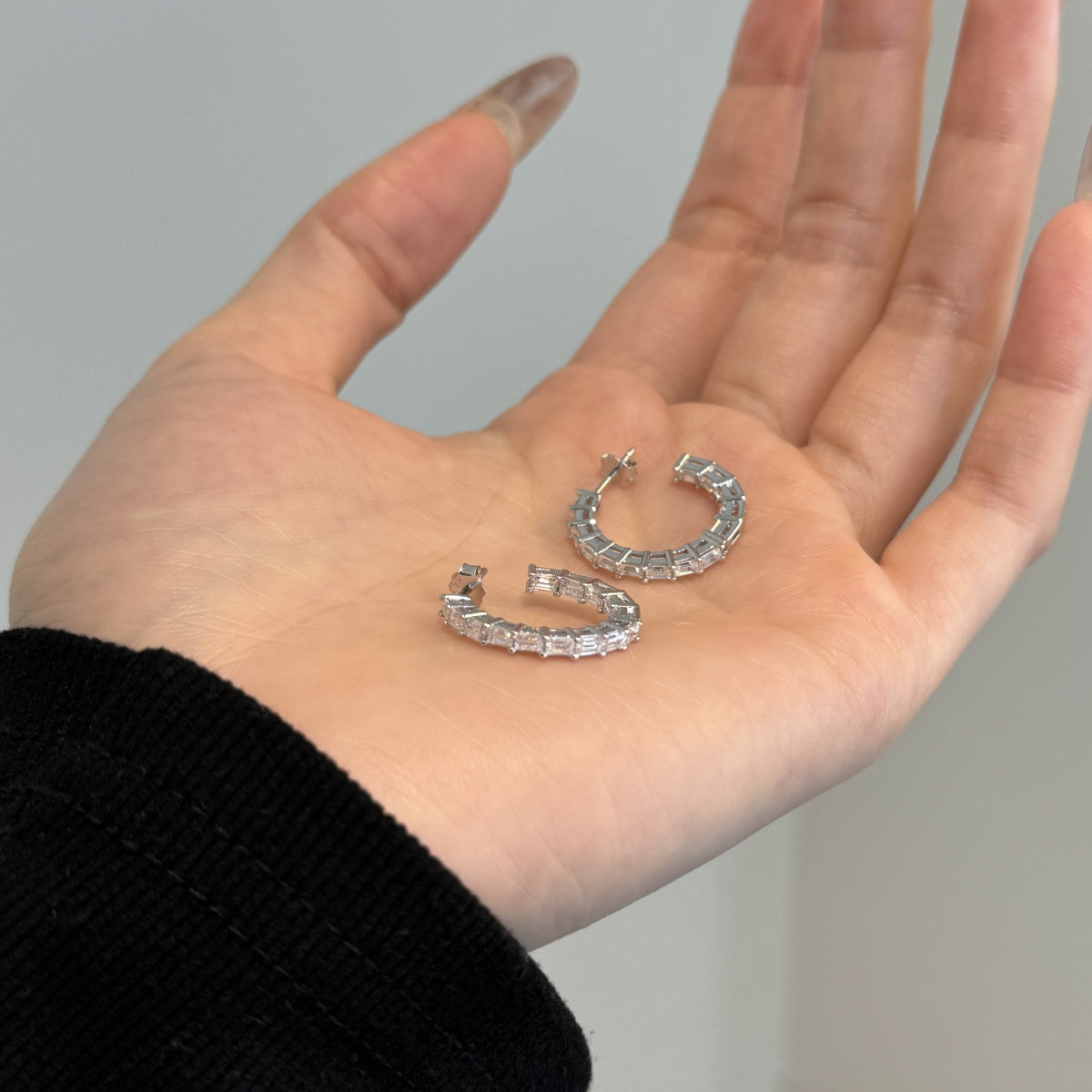 "Starlit Cage" Sculptural Hoop Earrings Where Light Dances. Where Style Reigns.