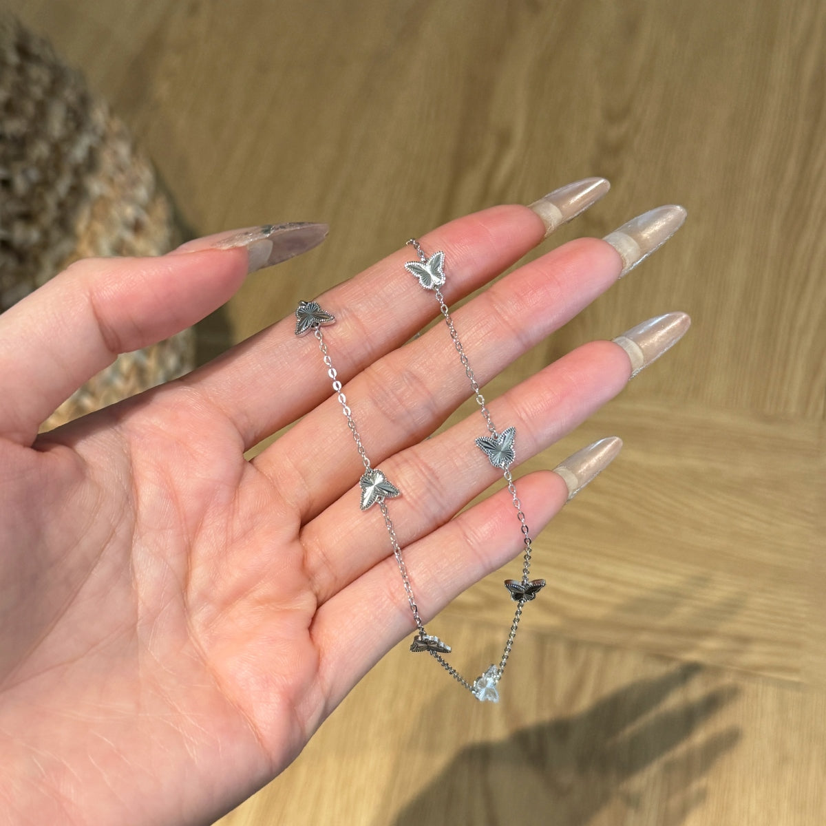 Papillon Grace Necklace 925 Sterling Silver | 18K Gold Plating | Adjustable Length
