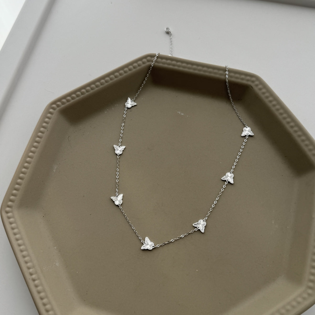 Papillon Grace Necklace 925 Sterling Silver | 18K Gold Plating | Adjustable Length