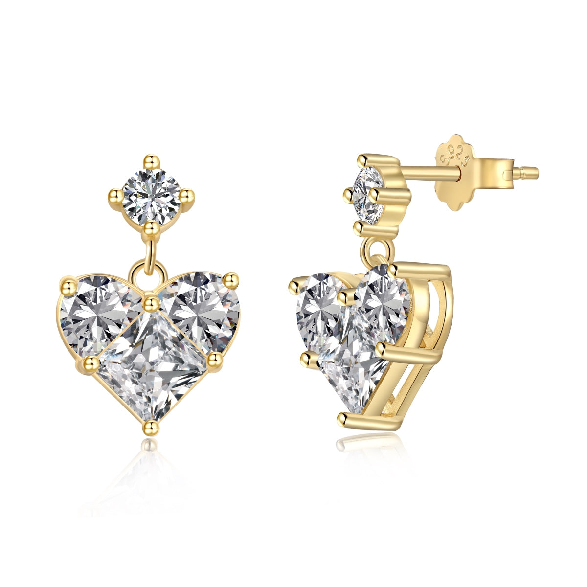 "Lovelure" Dangle Earrings Where Romance Falls into Place.