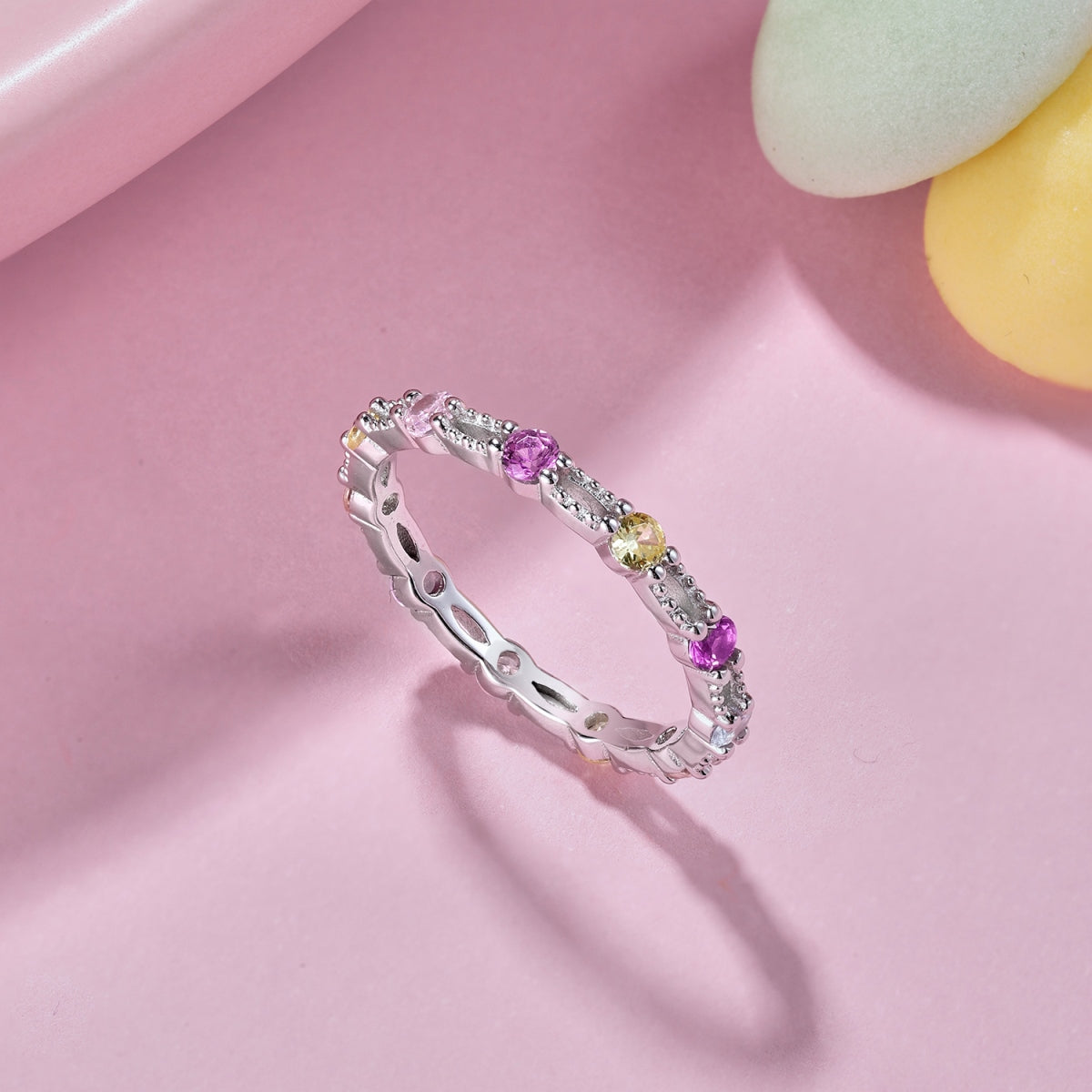 "Confetti Spark" Stackable Ring Color Your Mood. Celebrate Your Spark.