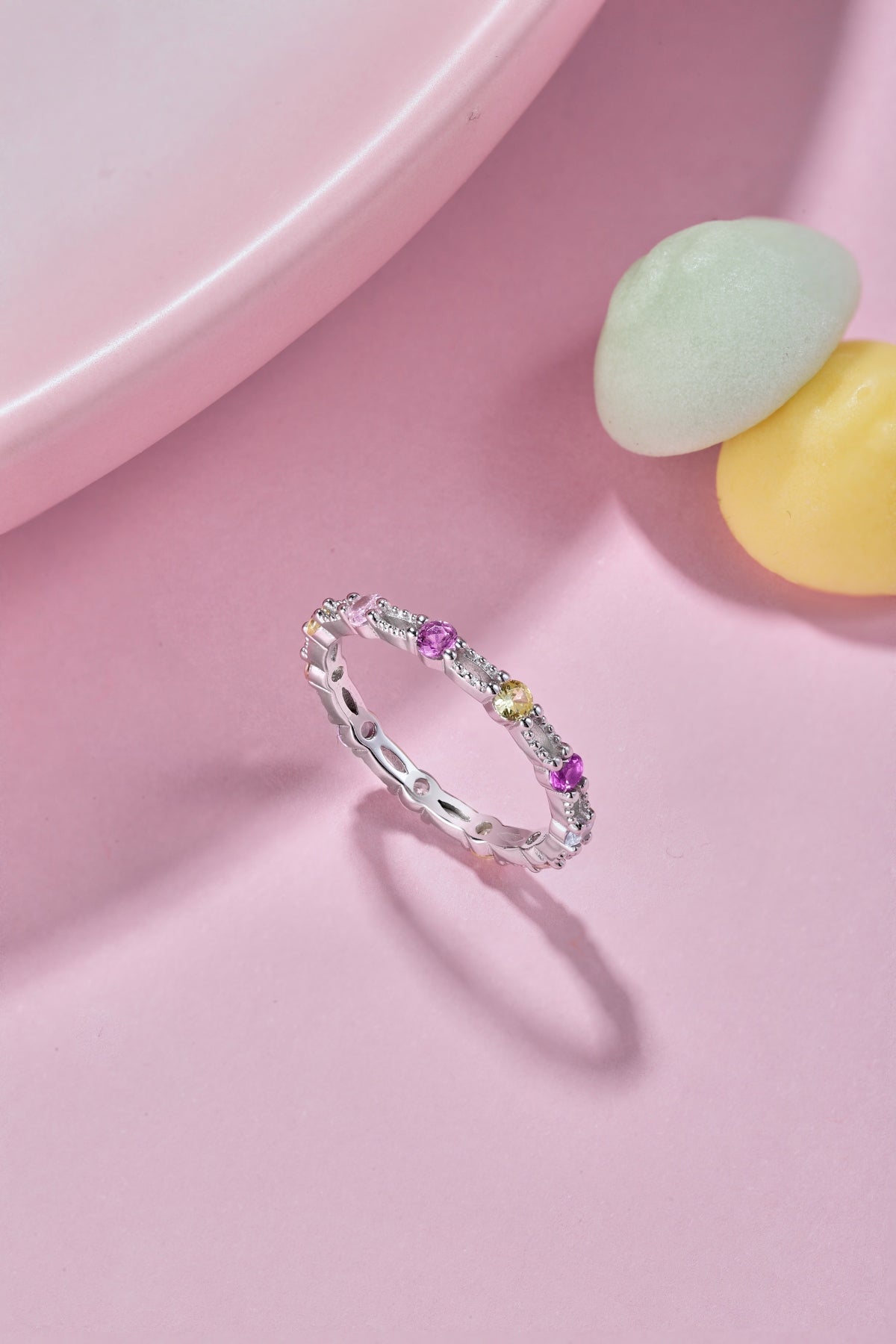 "Confetti Spark" Stackable Ring Color Your Mood. Celebrate Your Spark.