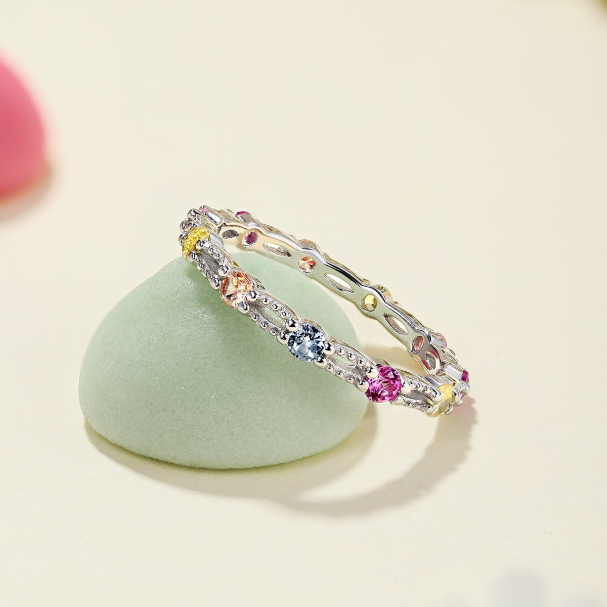 "Confetti Spark" Stackable Ring Color Your Mood. Celebrate Your Spark.