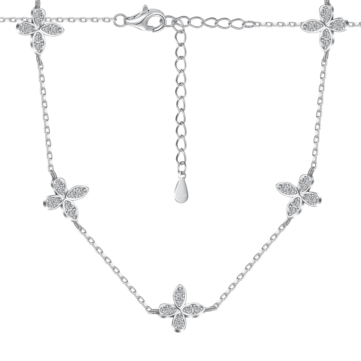 Jardin de Lune Necklace 925 Sterling Silver | 18K Gold or Rhodium Plating | 5A Cubic Zirconia