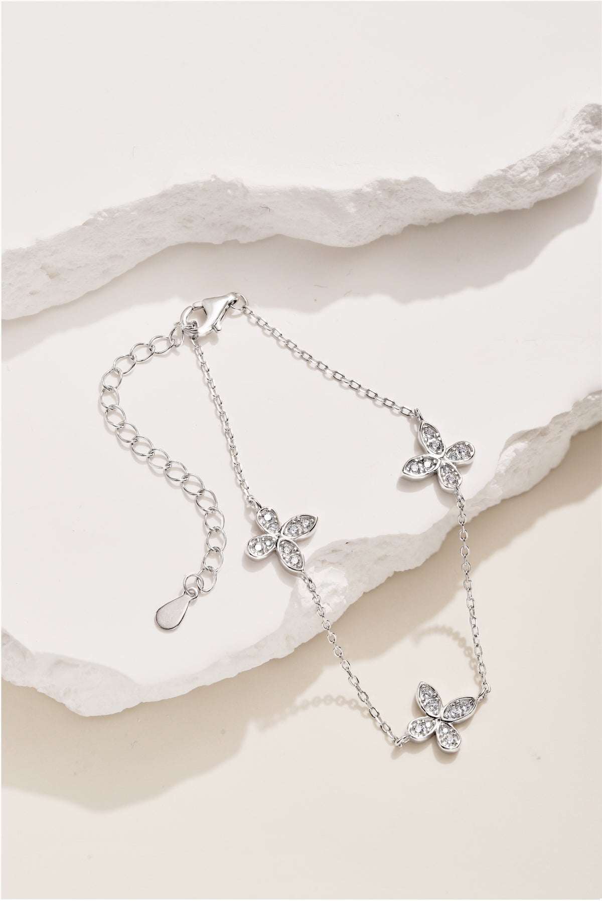 Jardin de Lune Bracelet 925 Sterling Silver | Rhodium Plated | 5A Cubic Zirconia