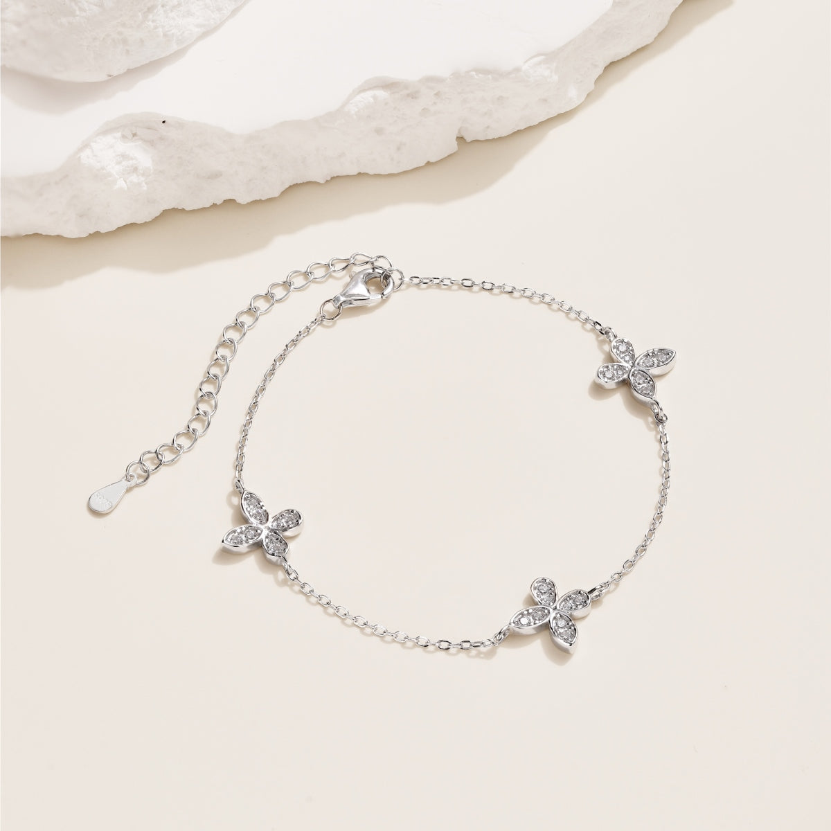 Jardin de Lune Bracelet 925 Sterling Silver | Rhodium Plated | 5A Cubic Zirconia