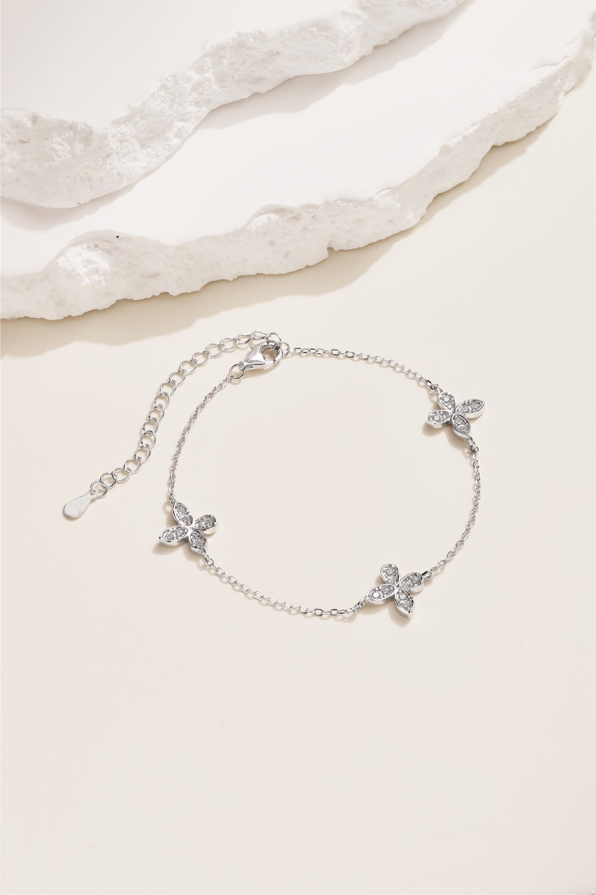 Jardin de Lune Bracelet 925 Sterling Silver | Rhodium Plated | 5A Cubic Zirconia