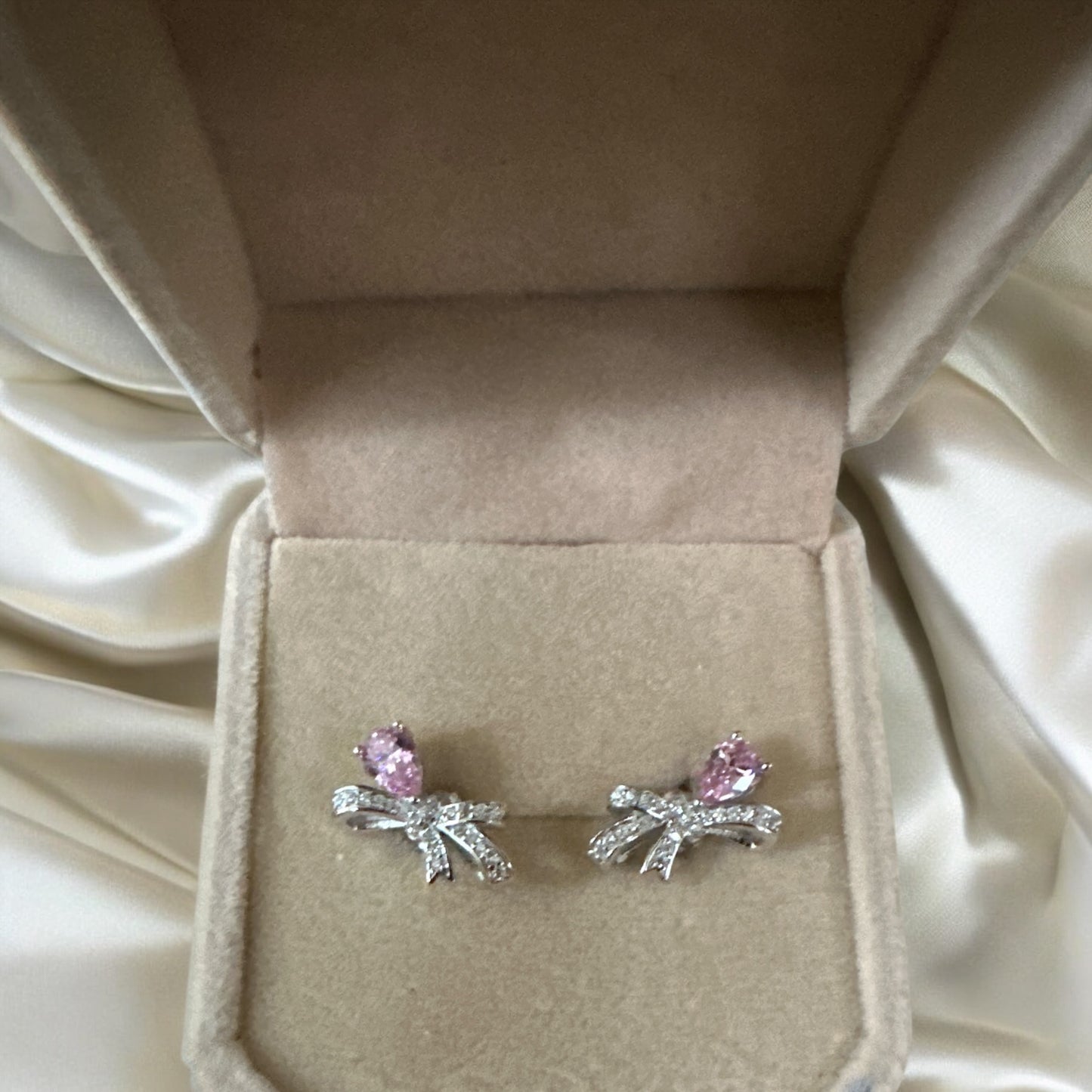S925 Ribbon Earrings