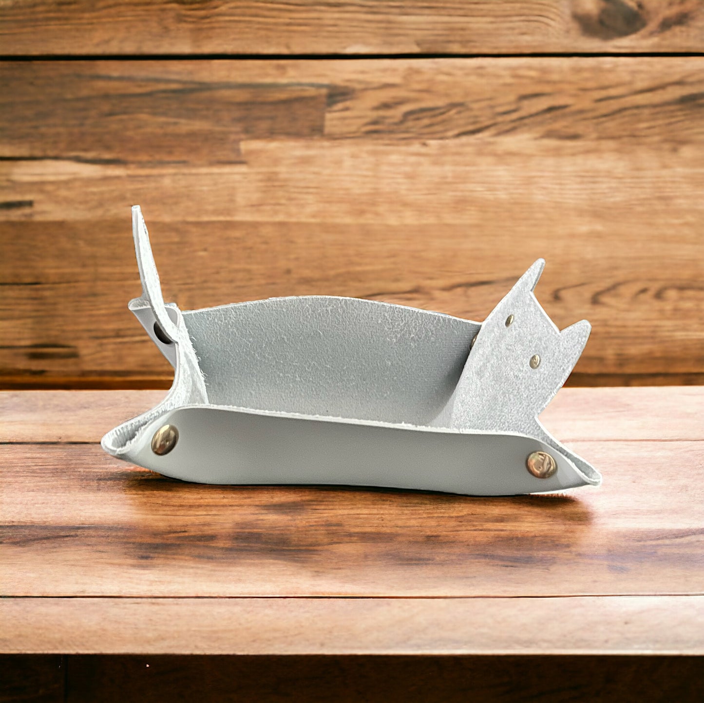Customized Cat Leather Storage Tray