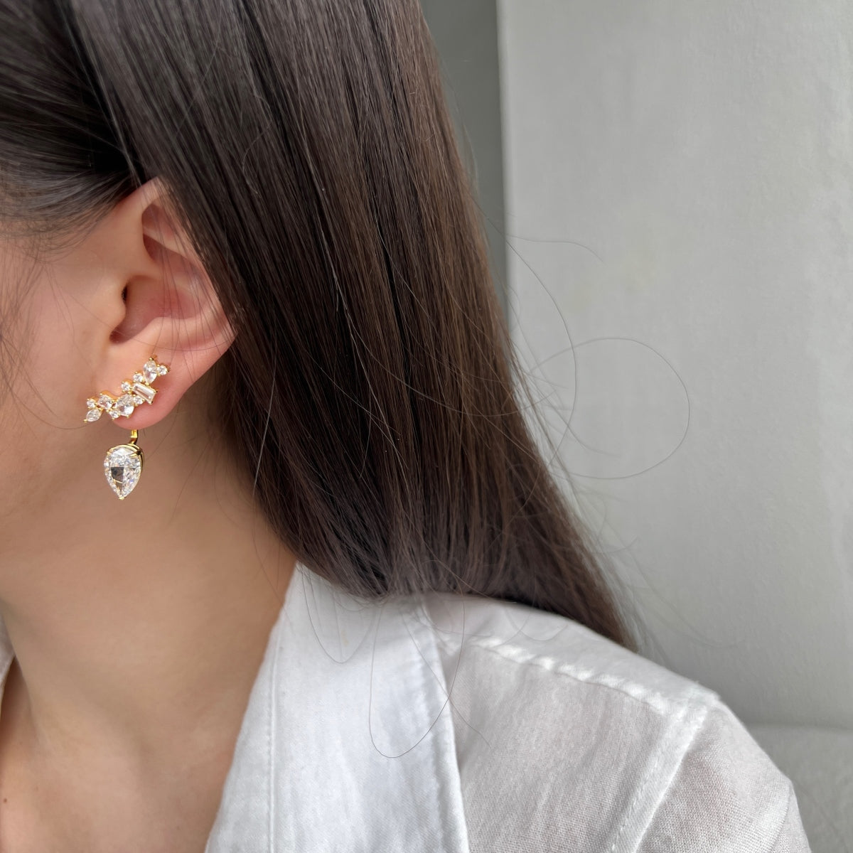"Starluxe" Drop Ear Jackets One Look. Two Styles. Limitless Glamour.