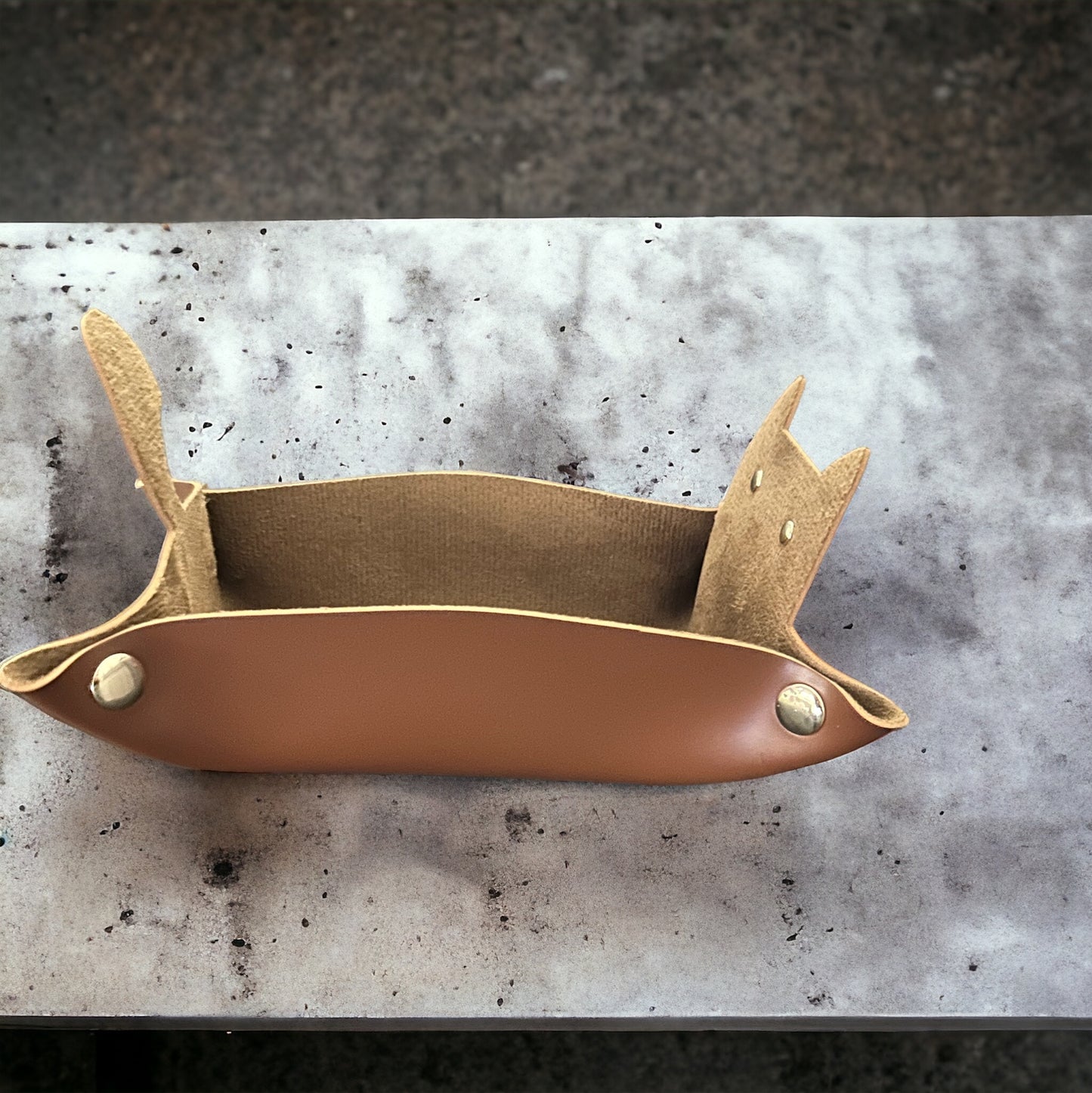 Customized Cat Leather Storage Tray