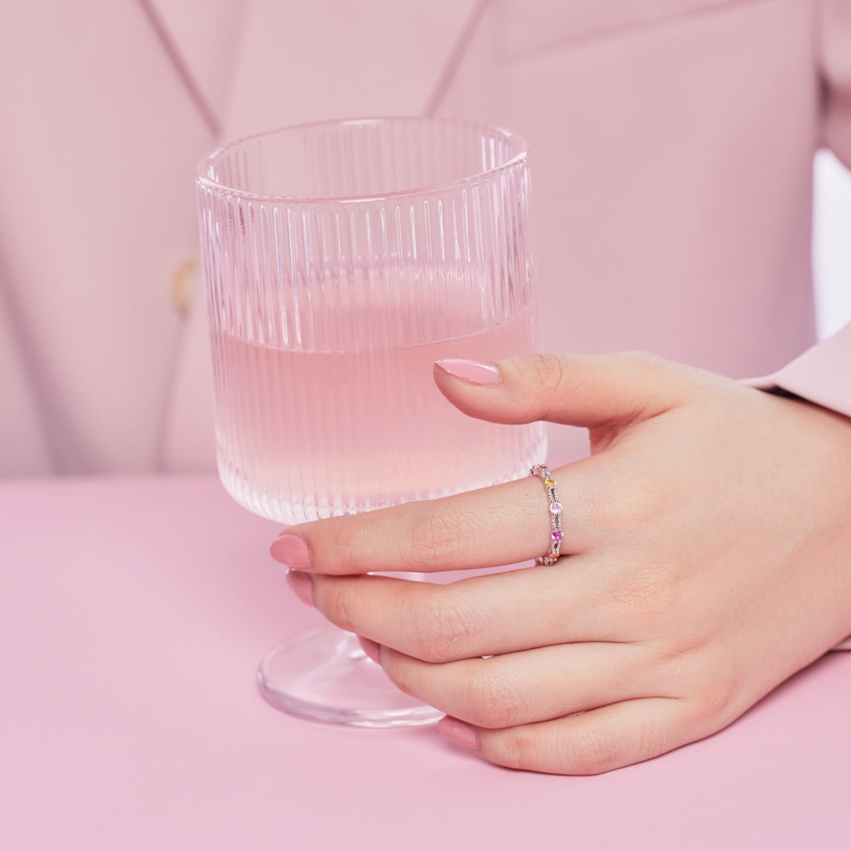 "Confetti Spark" Stackable Ring Color Your Mood. Celebrate Your Spark.