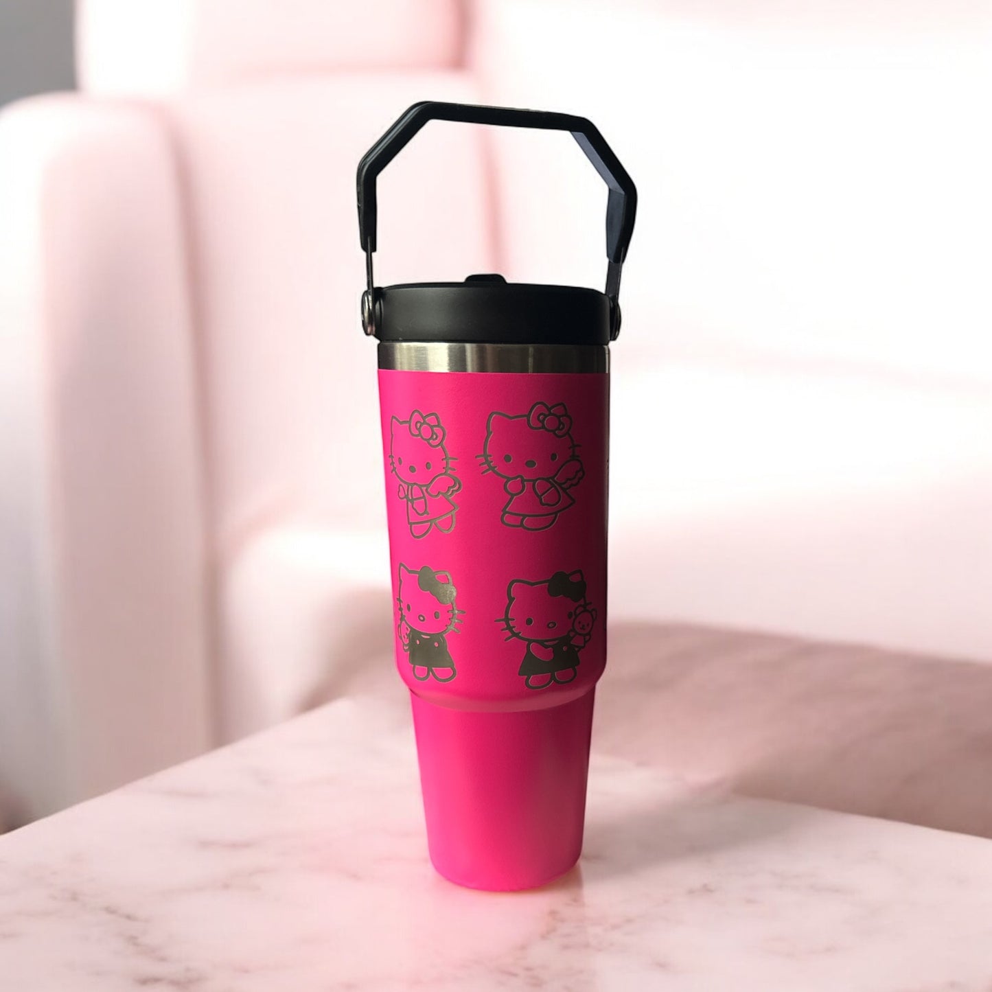 30 oz Top-Handle Stainless Steel Tumbler – Custom Engraving Available