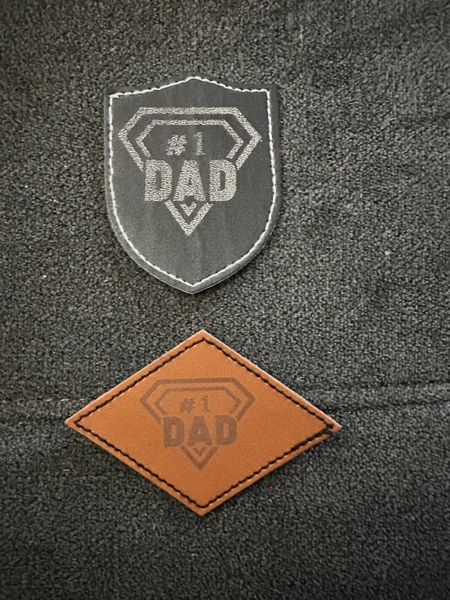 Custom Leather Patch Dad Hat – Personalized with Names