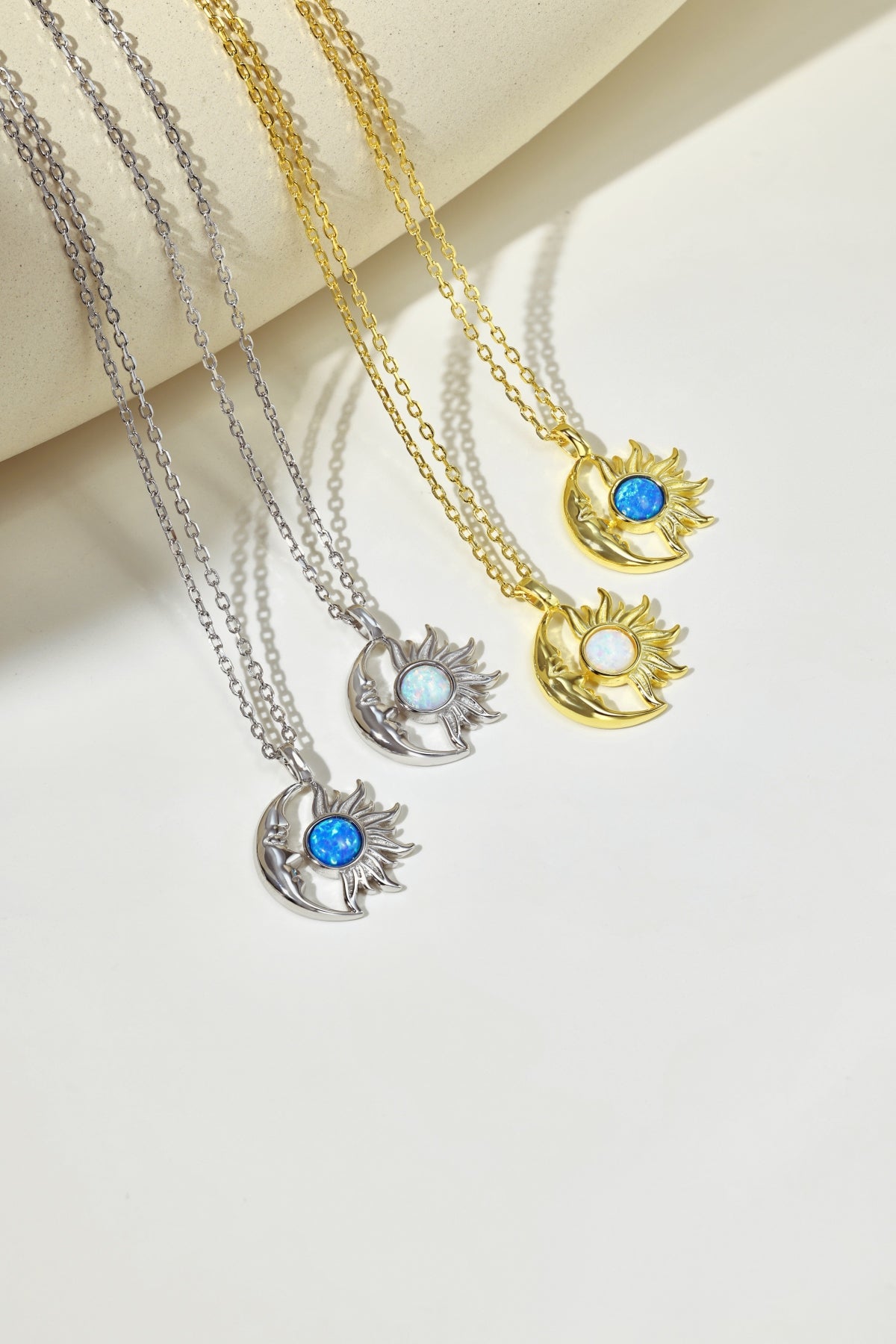 "Celestial Embrace" Sun & Moon Necklace When Light Meets Shadow. Magic Happens.