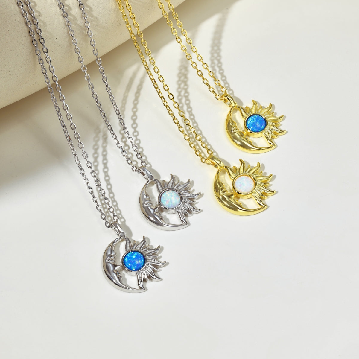 "Celestial Embrace" Sun & Moon Necklace When Light Meets Shadow. Magic Happens.