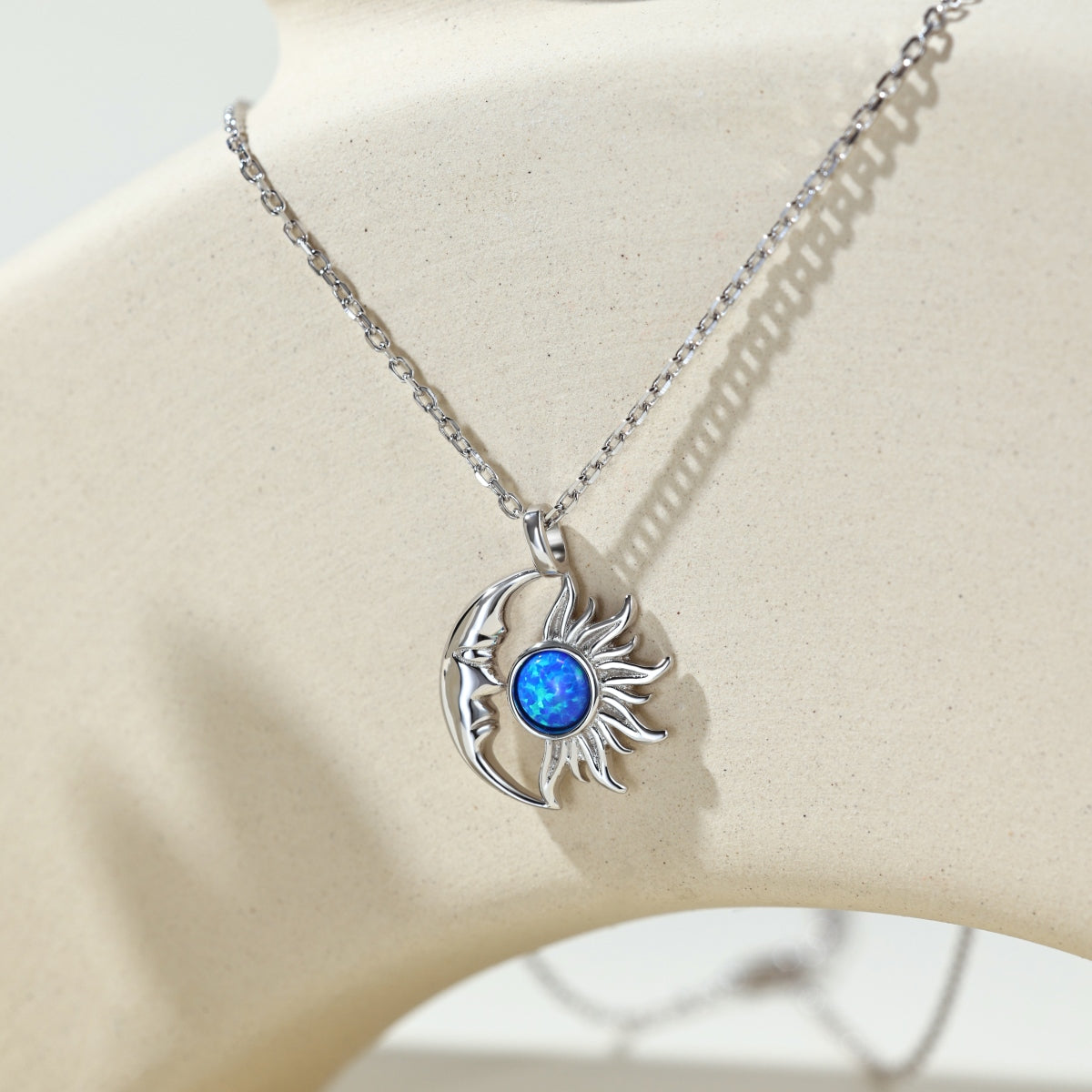 "Celestial Embrace" Sun & Moon Necklace When Light Meets Shadow. Magic Happens.
