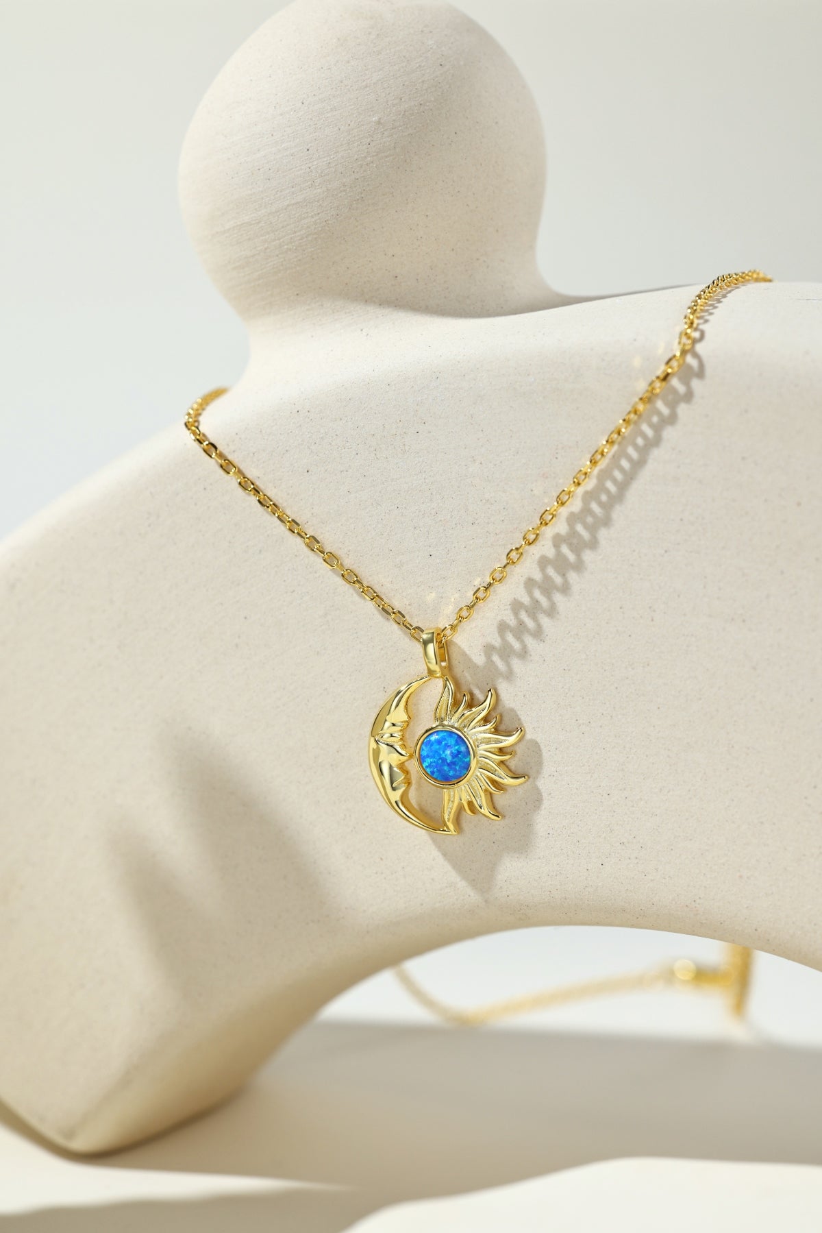 "Celestial Embrace" Sun & Moon Necklace When Light Meets Shadow. Magic Happens.