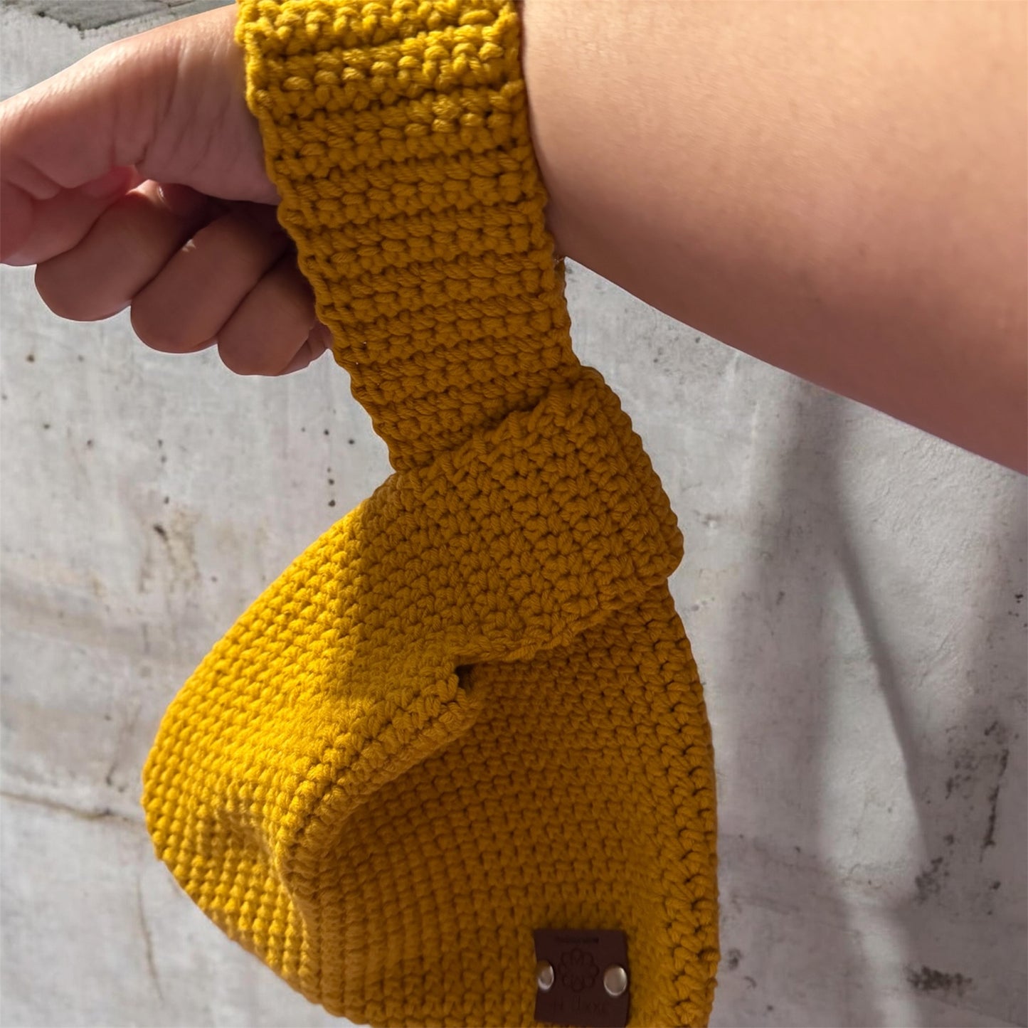 Handmade Crochet Knot Bag – Japanese-Inspired Minimalist Handbag