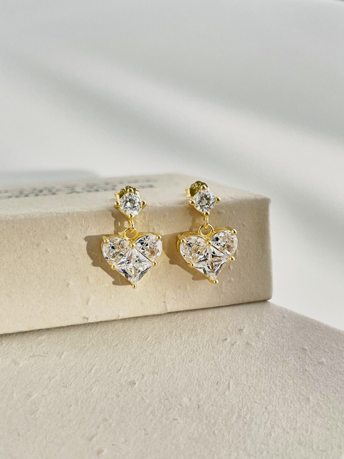 "Lovelure" Dangle Earrings Where Romance Falls into Place.