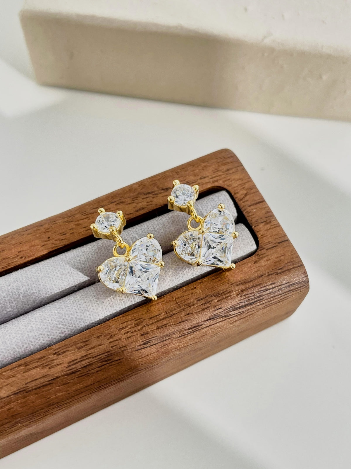 "Lovelure" Dangle Earrings Where Romance Falls into Place.