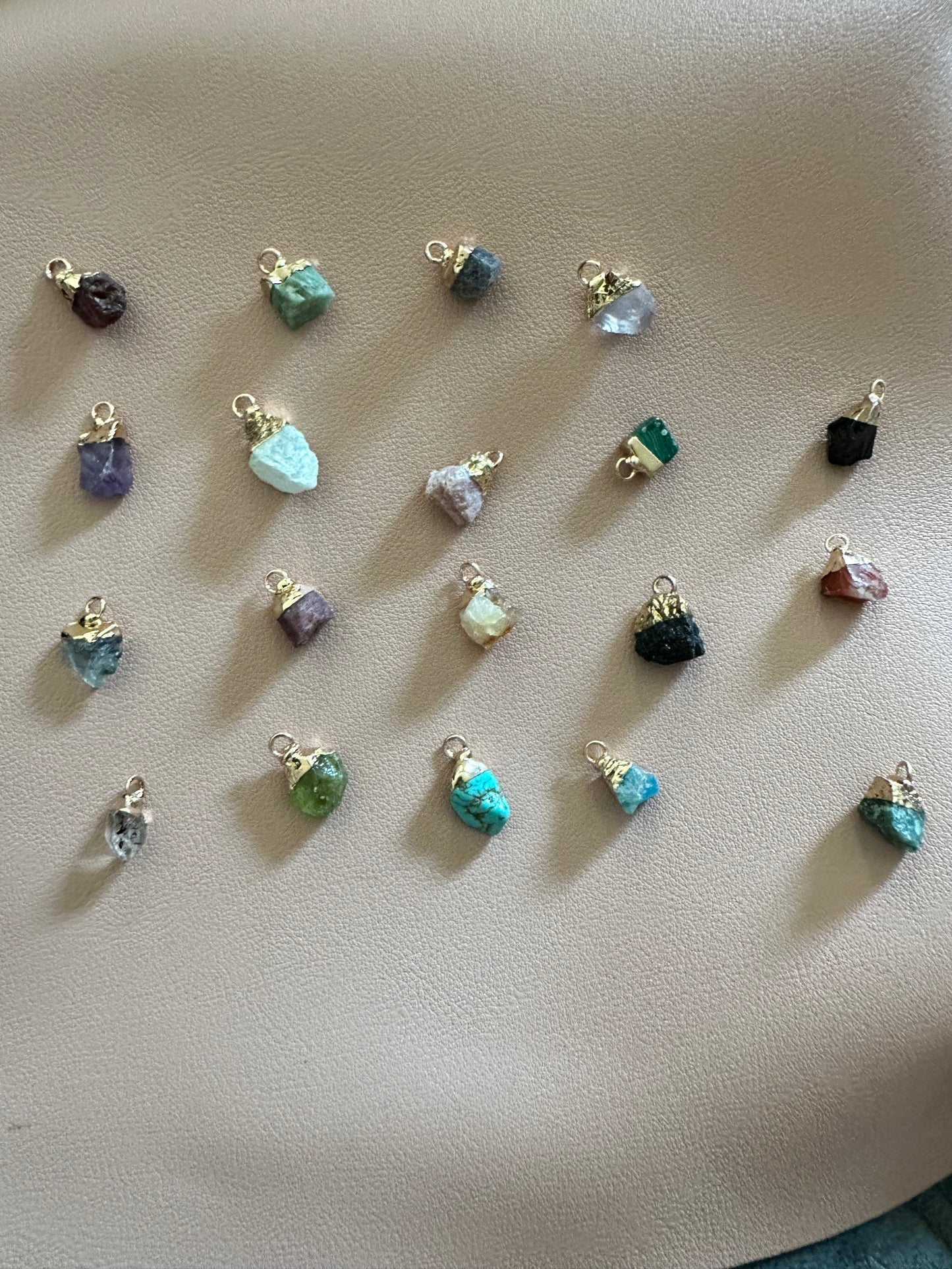 Raw Crystal Pendants