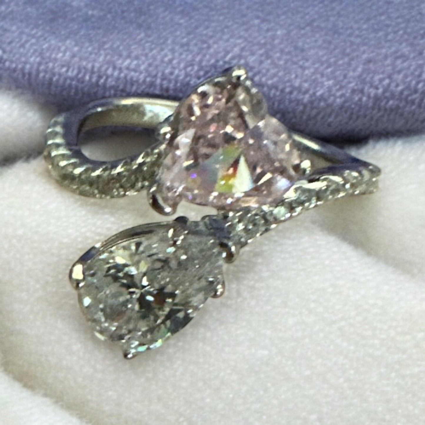 "Eternal Embrace" Ring Two Stones. One Story. Infinite Grace.