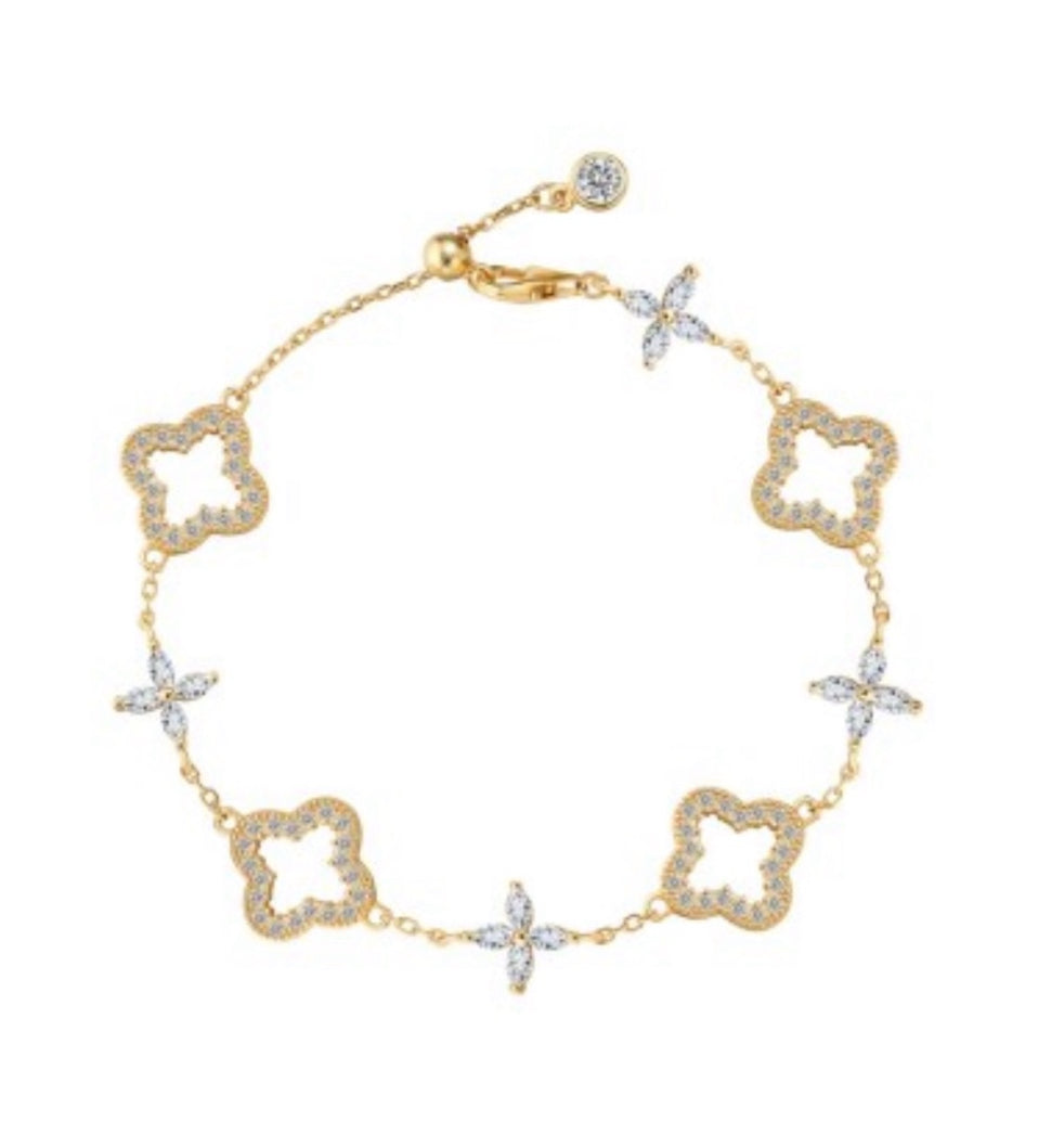 "Fleur Harmony" Statement Bracelet Grace in Form. Glow in Motion.
