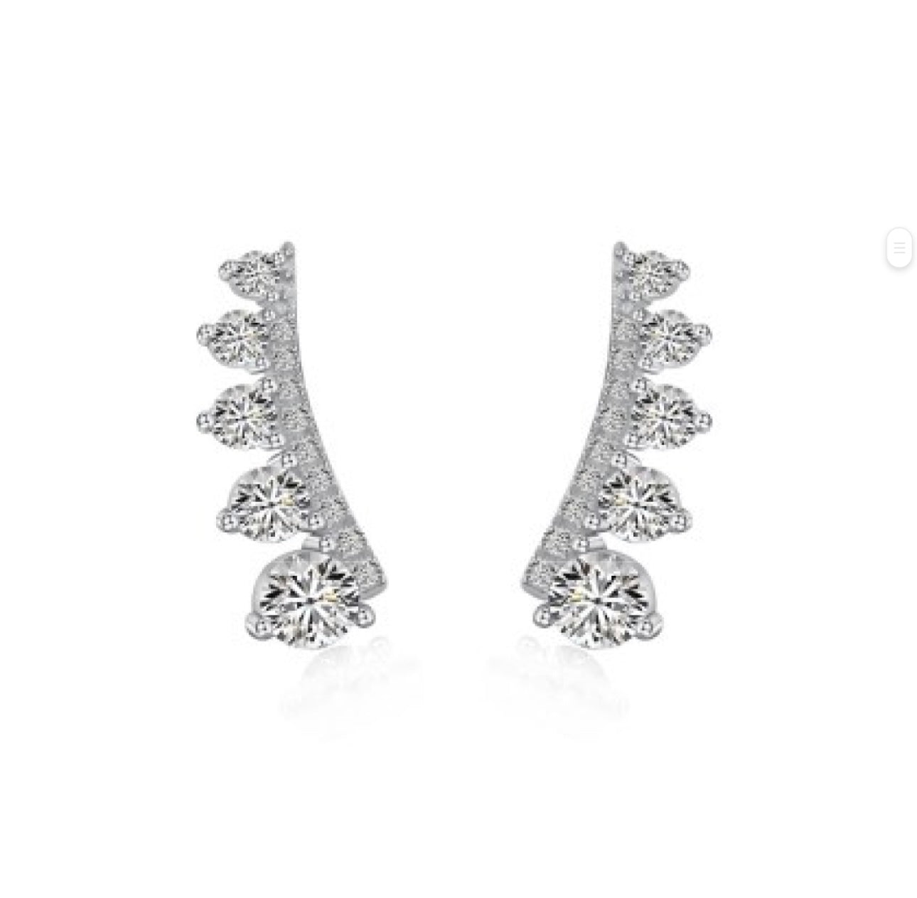 "Regalia Curve" Crown Earrings Rule with Grace. Sparkle with Power.